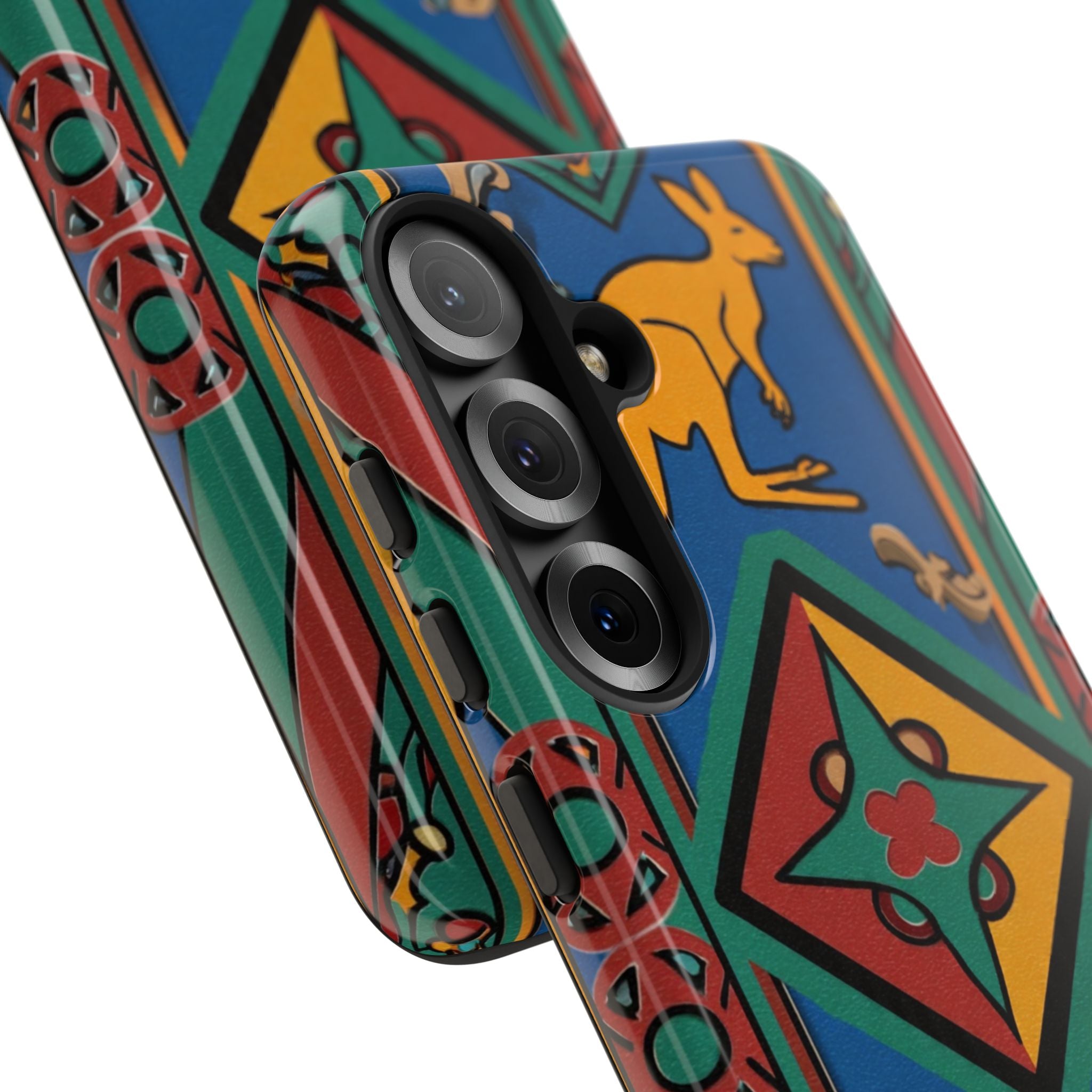 Kangaroo Tribal Pattern Tough Phone Case