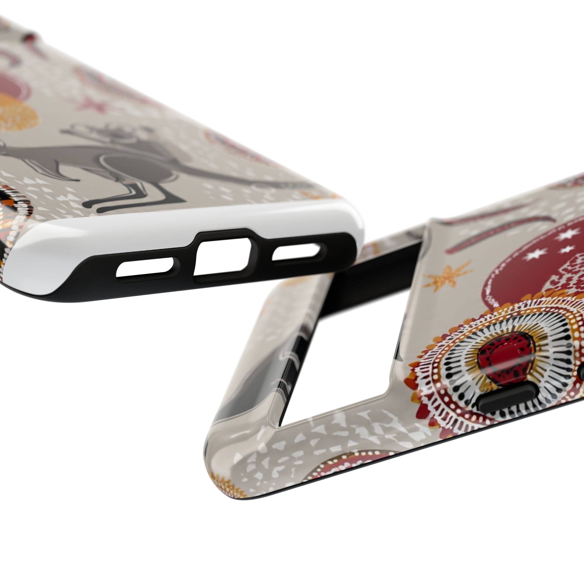 Kangaroo & Koala Aboriginal Dot Art Phone Case – Protective Tough Case