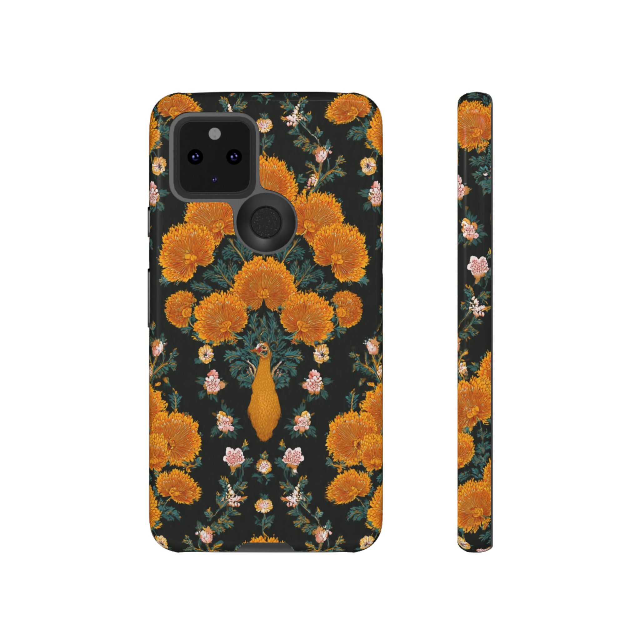 Marigold Mirror Phone Case — Floral Protective Phone Cover