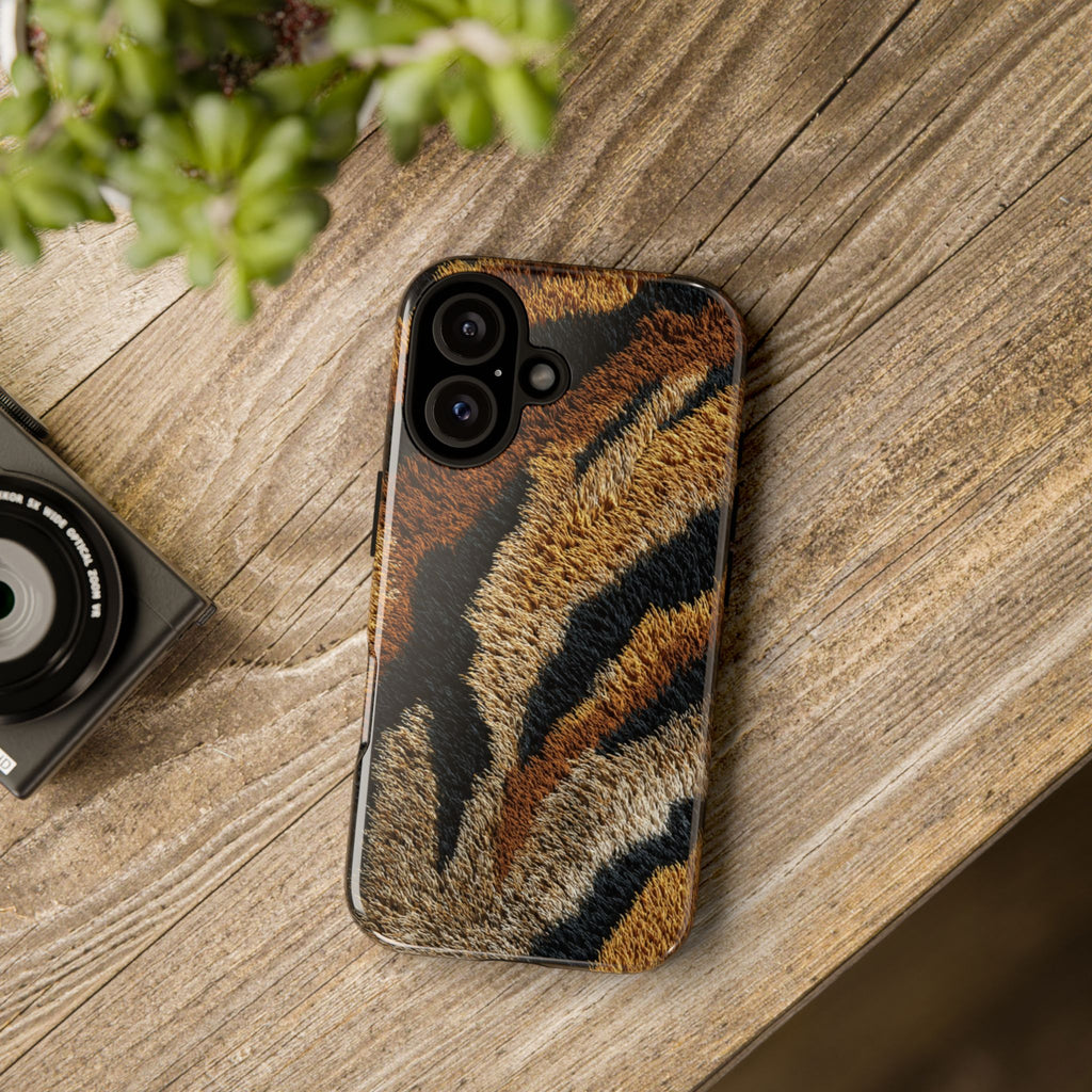 Tiger Fur Phone Case - Protective Animal Print iPhone Cover