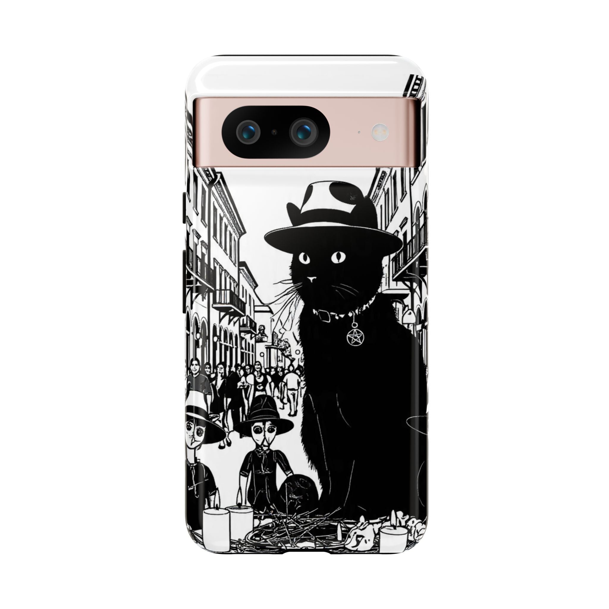 Phone Case — Noir Cat Street Art Design