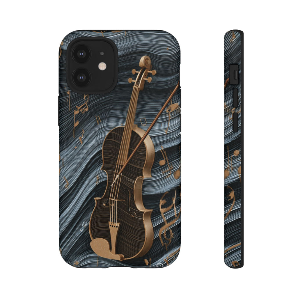 Violin Melody Tough Phone Case — Musical Instrument Art Protective Cover