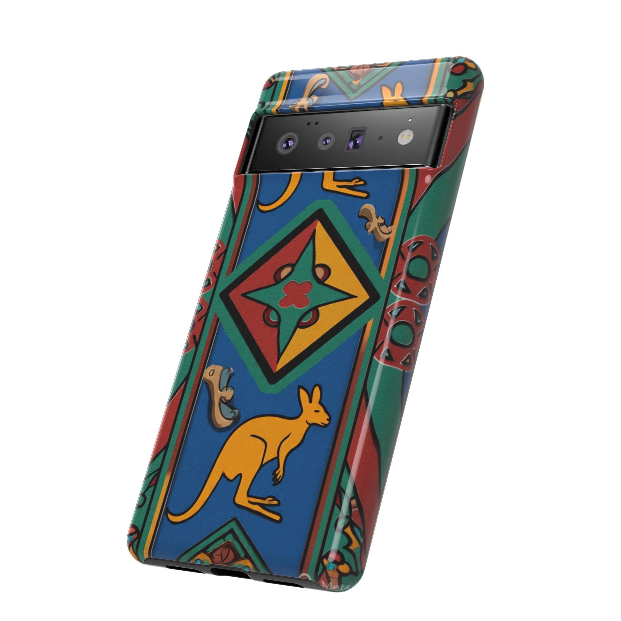 Kangaroo Tribal Pattern Tough Phone Case