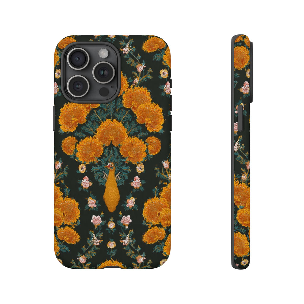 Marigold Mirror Phone Case — Floral Protective Phone Cover
