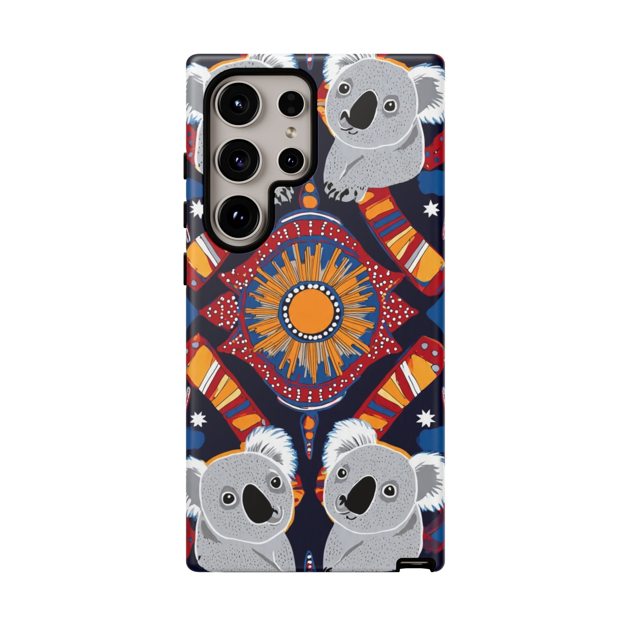 Koala Pattern Phone Case — Cute Indigenous-Inspired Design