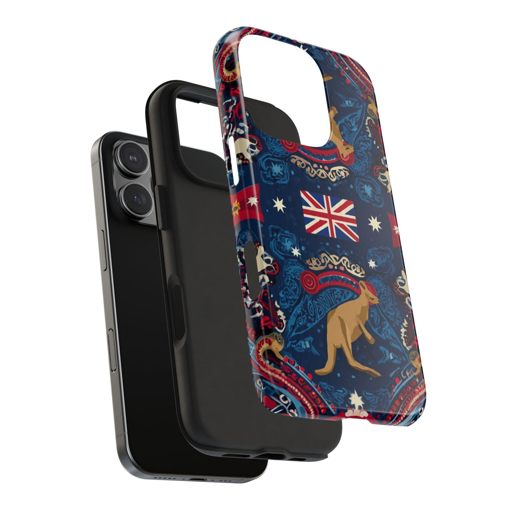 Australian Kangaroo Flag Tough Phone Case - Protective Patriotic iPhone Cover