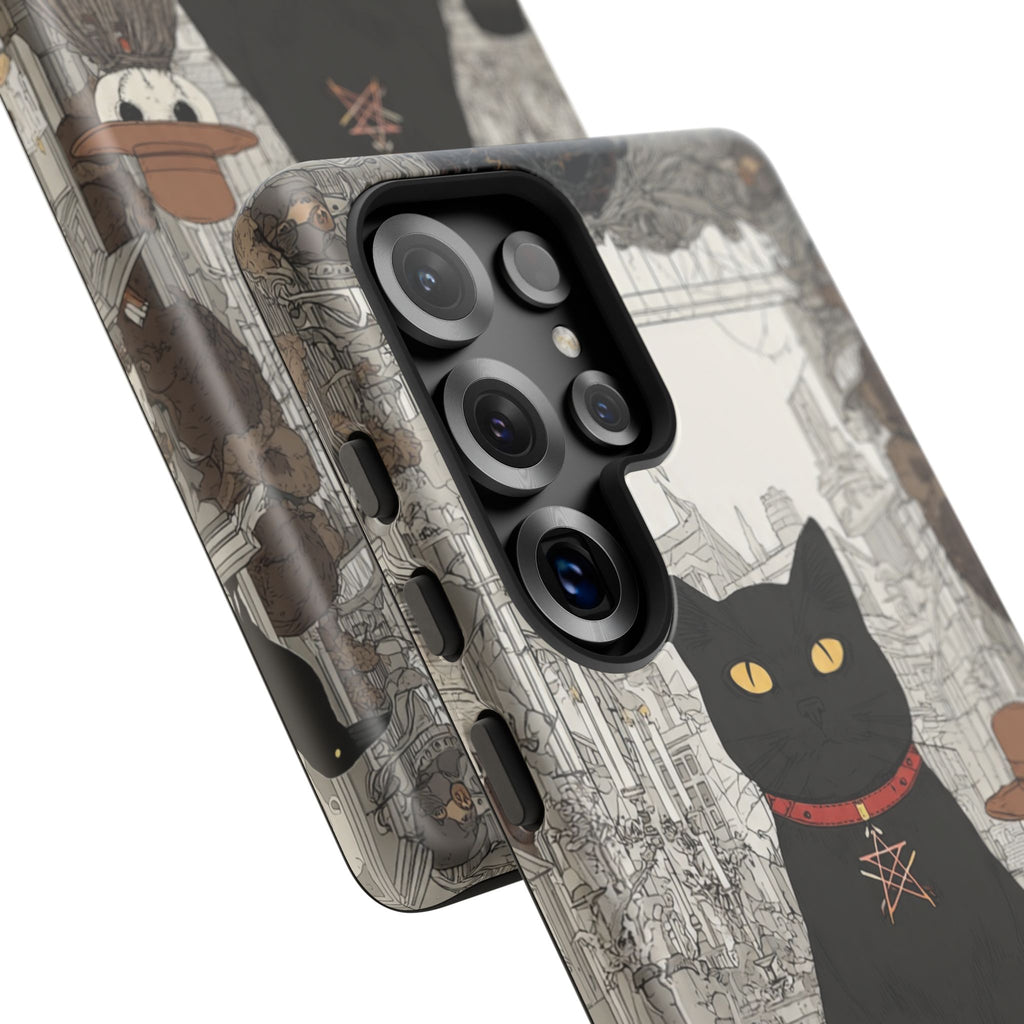 Witchy Black Cat Phone Case — Mystic Altar iPhone Cover