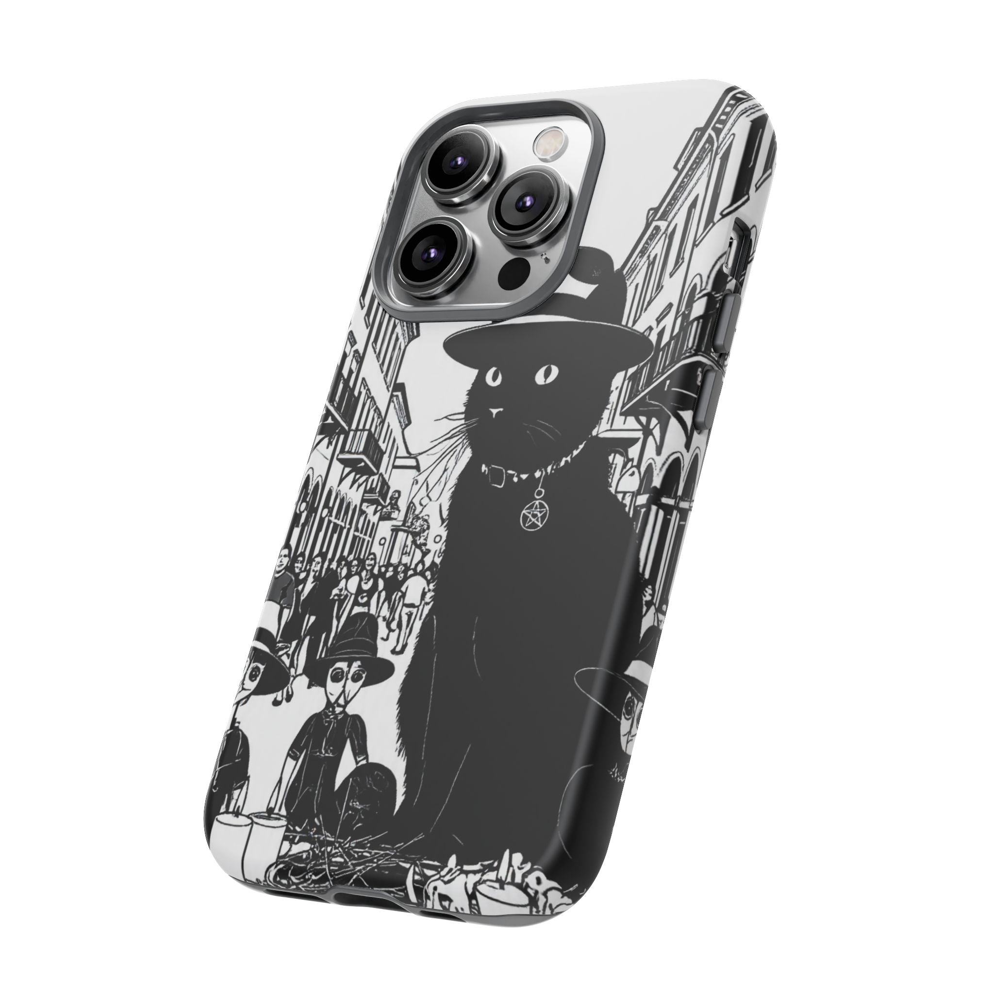 Phone Case — Noir Cat Street Art Design