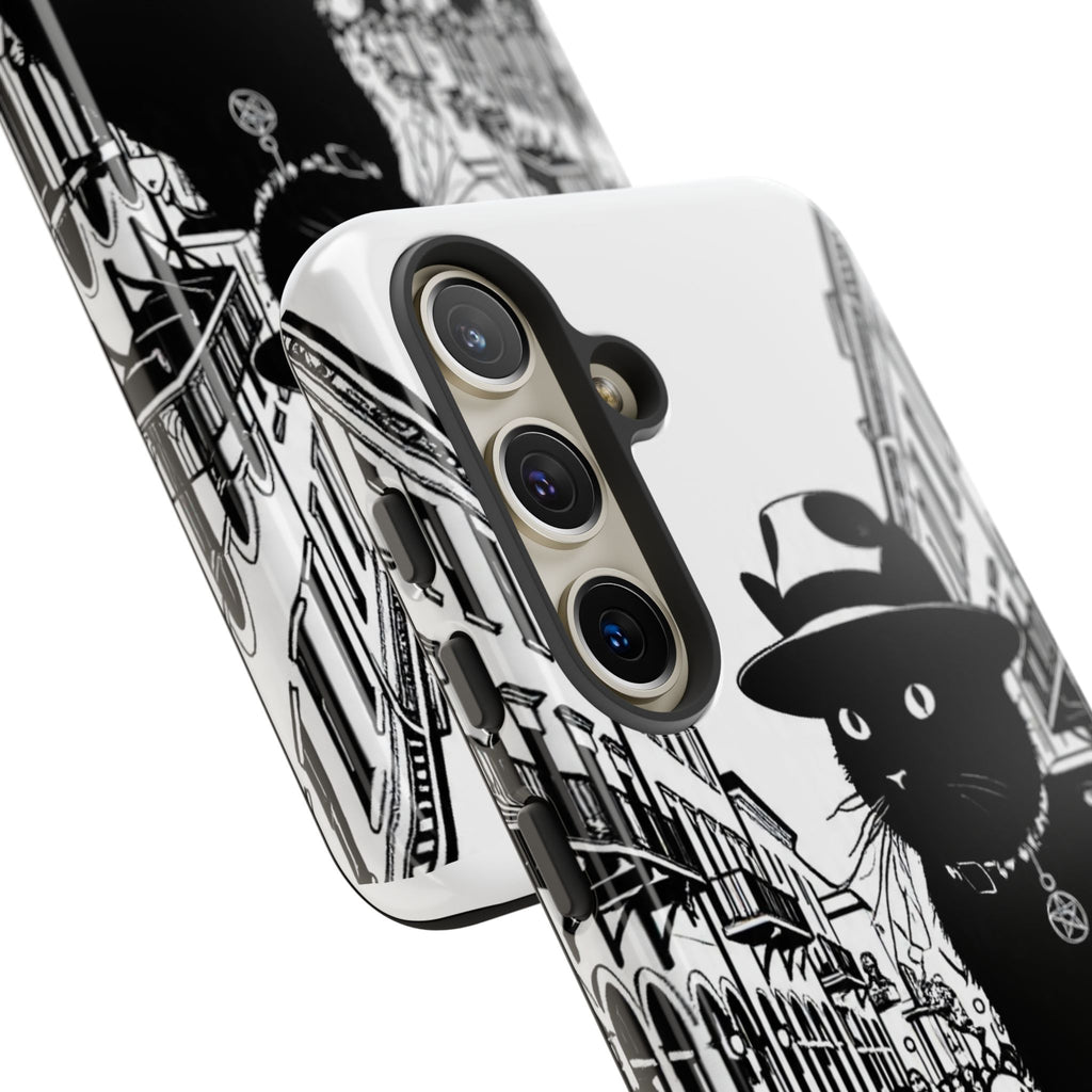 Phone Case — Noir Cat Street Art Design
