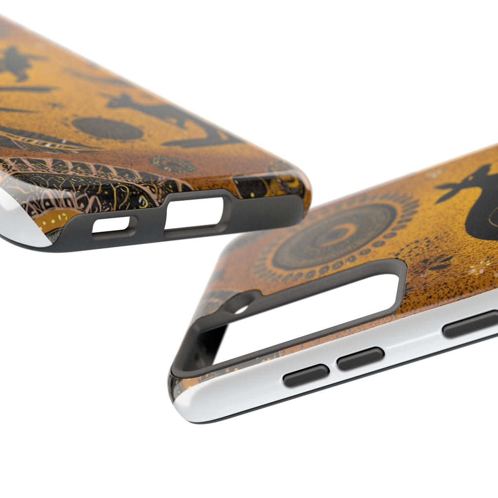 Kangaroo Boho Tough Phone Case — Australian Wildlife Protective Cover