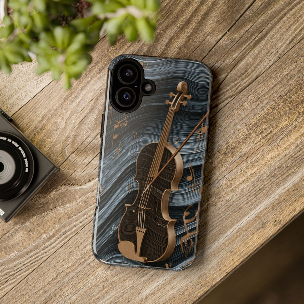 Violin Melody Tough Phone Case — Musical Instrument Art Protective Cover