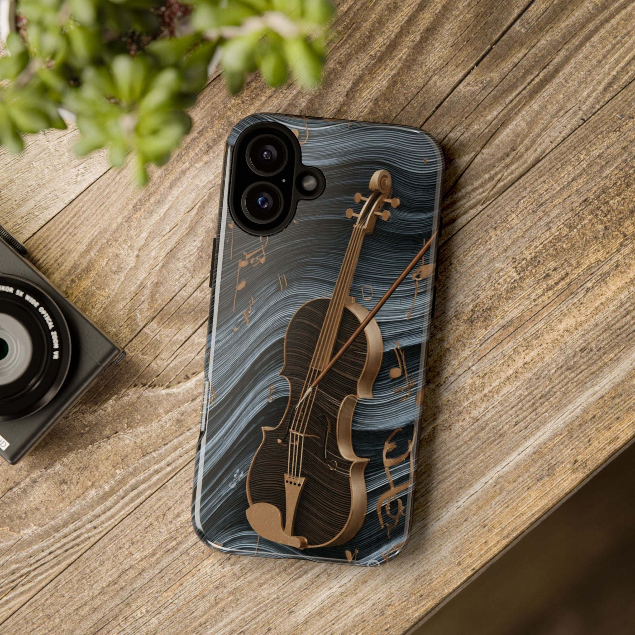 Violin Melody Tough Phone Case — Musical Instrument Art Protective Cover