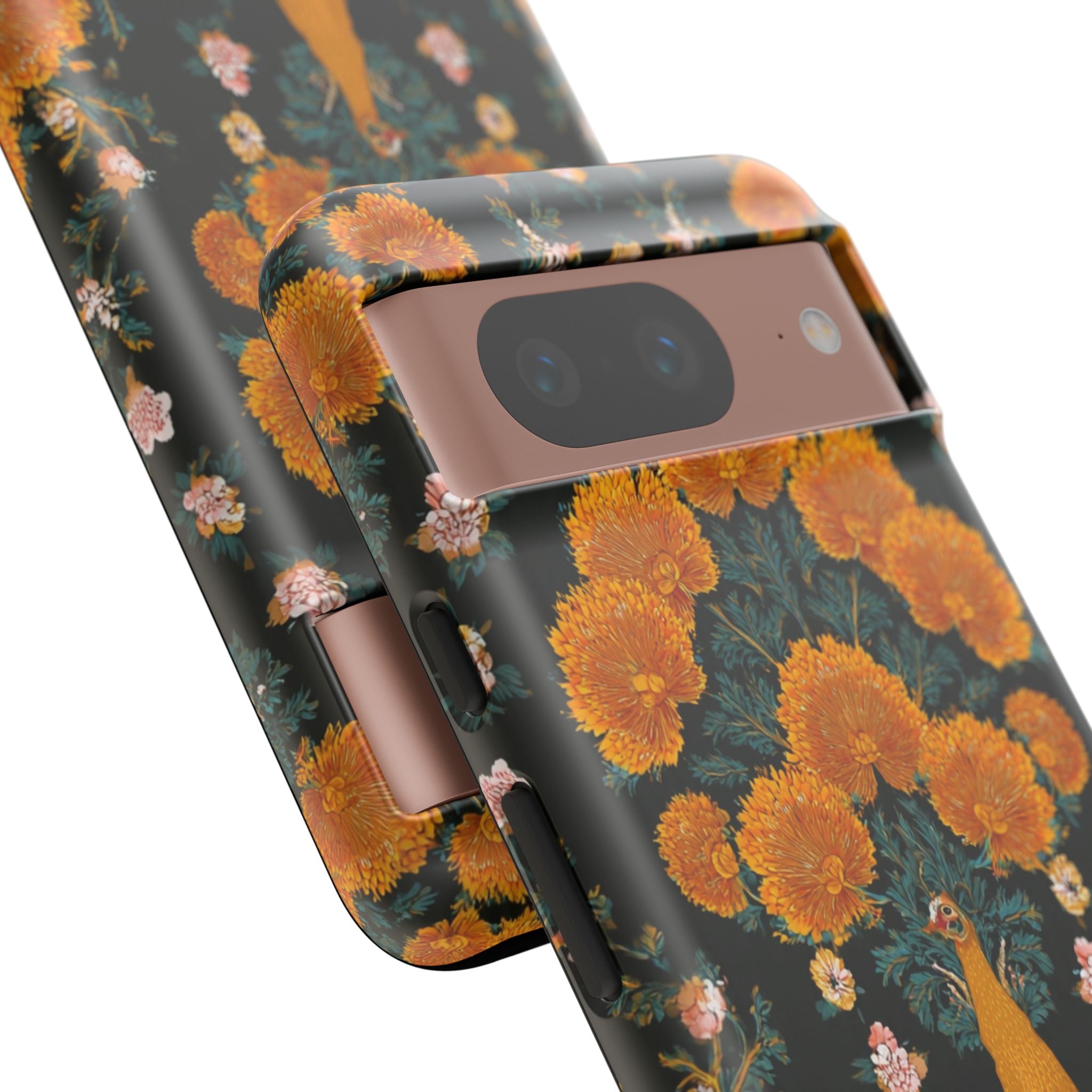 Marigold Mirror Phone Case — Floral Protective Phone Cover