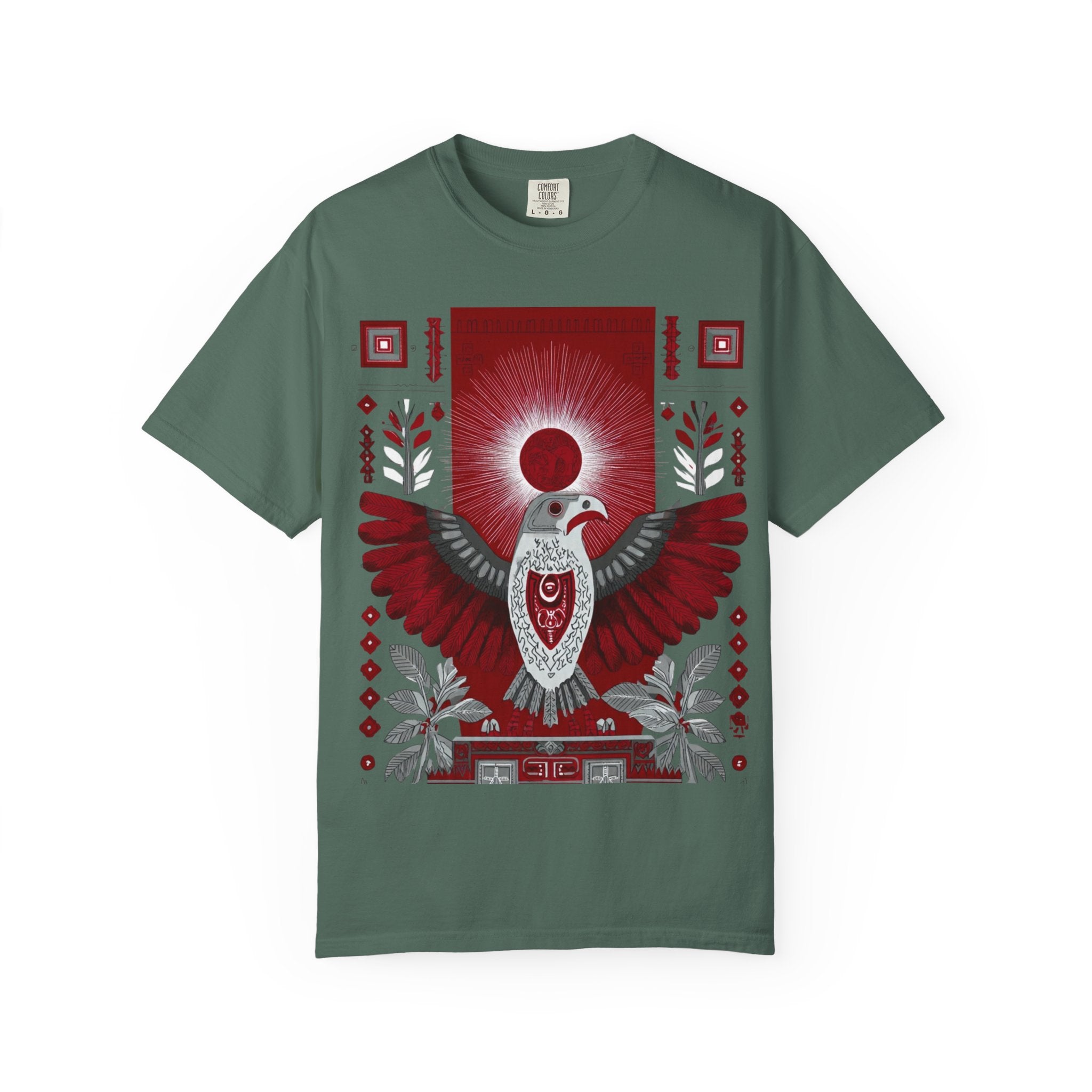 Tribal Inca Graphic T-Shirt — Celestial Bird Art Tee