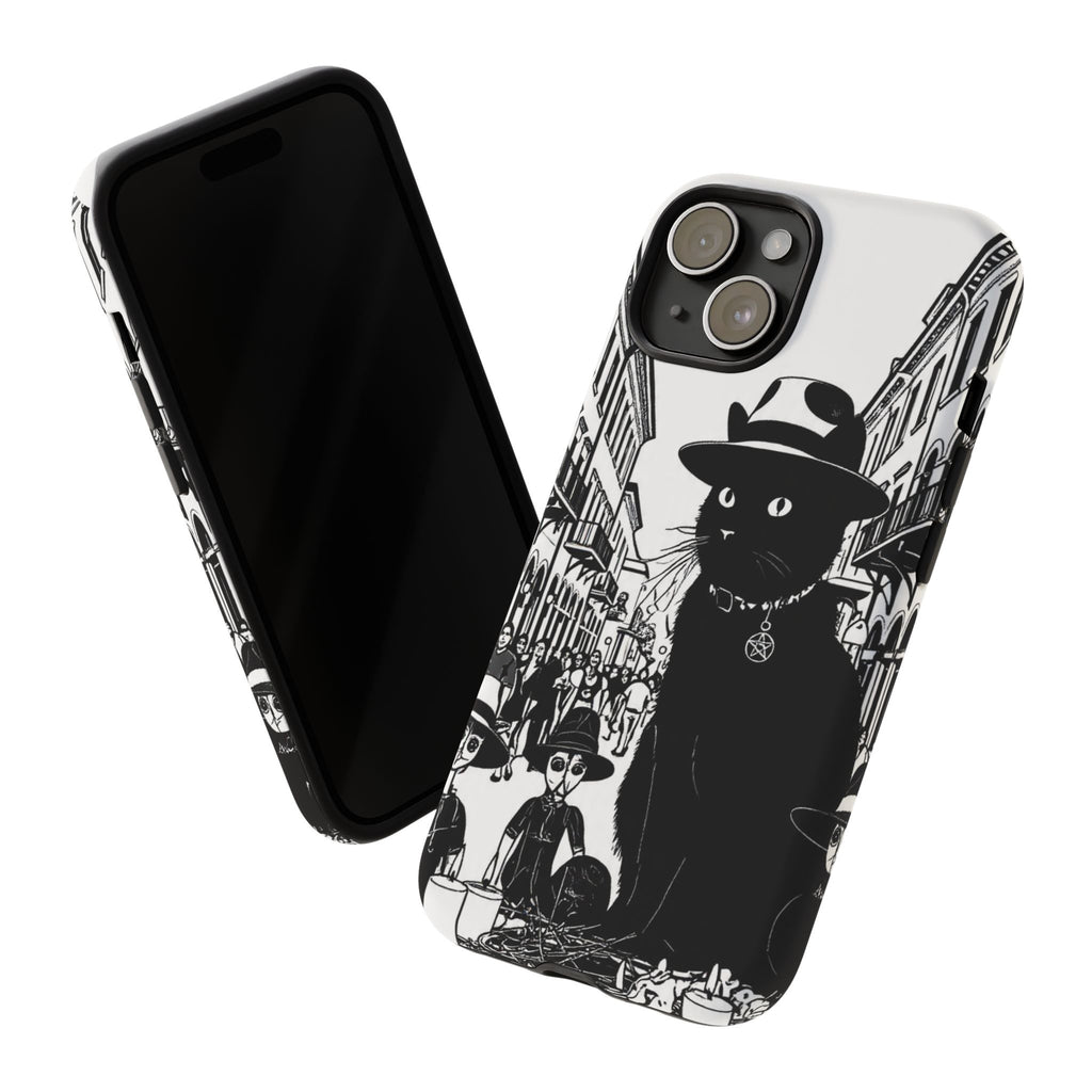 Phone Case — Noir Cat Street Art Design