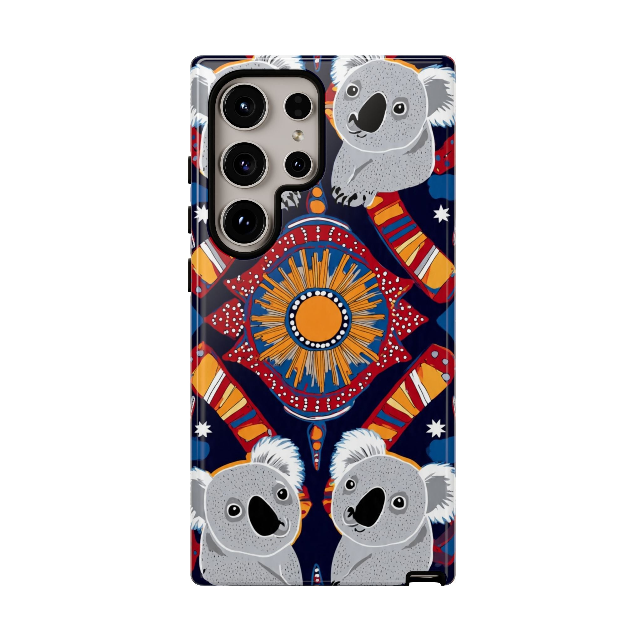 Koala Pattern Phone Case — Cute Indigenous-Inspired Design