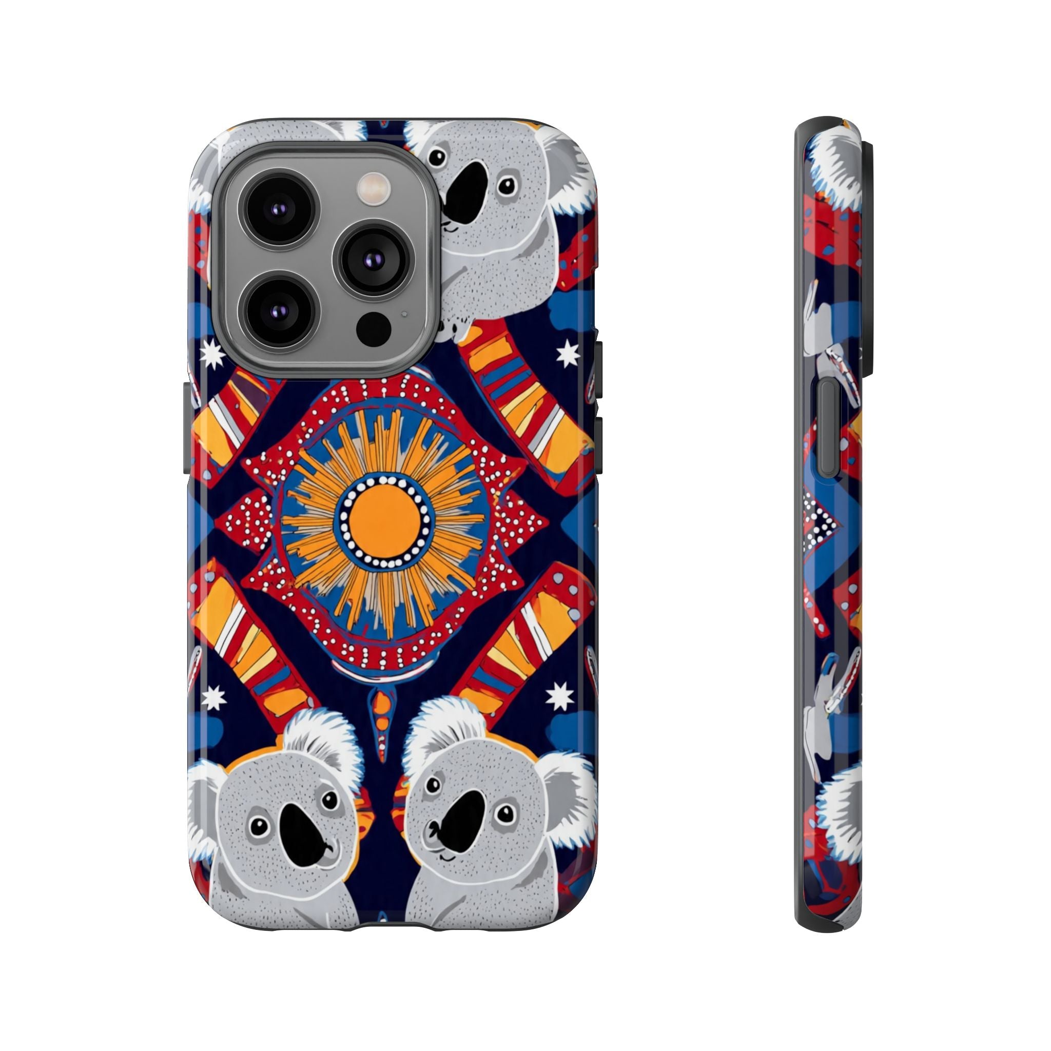 Koala Pattern Phone Case — Cute Indigenous-Inspired Design