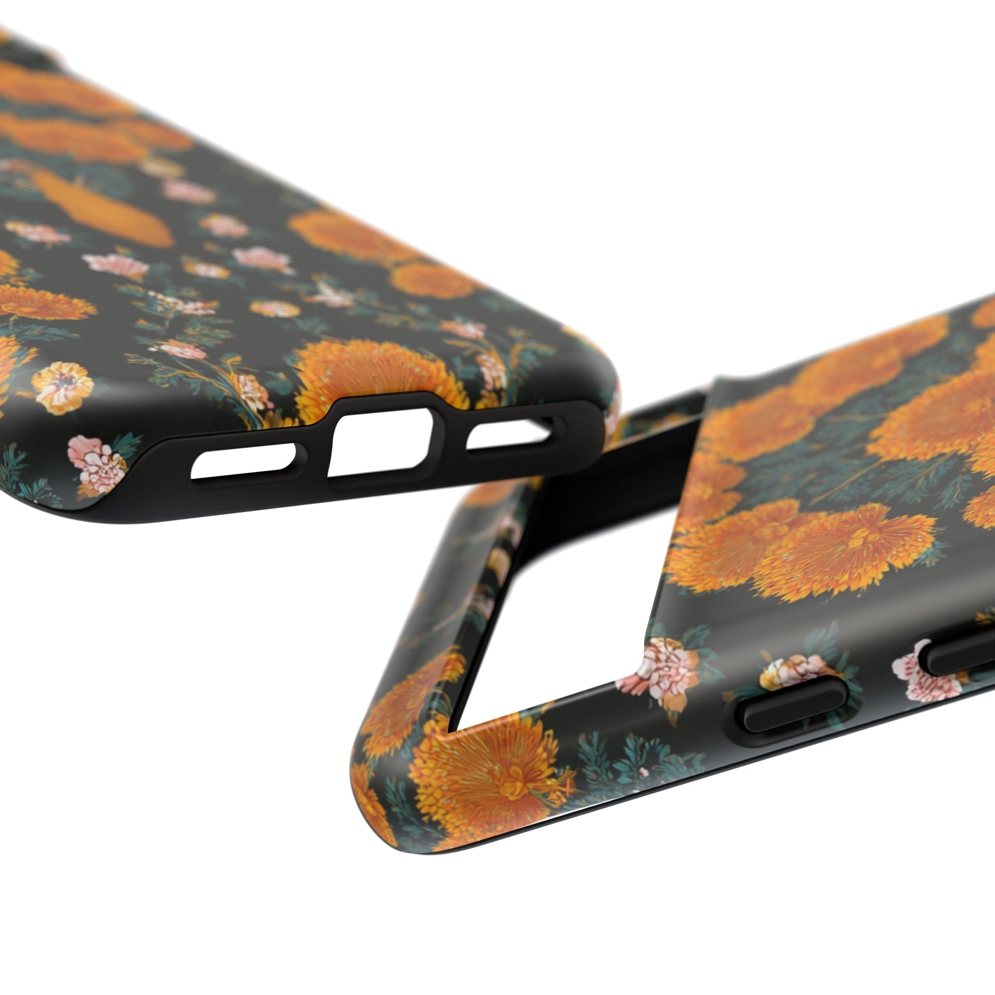 Marigold Mirror Phone Case — Floral Protective Phone Cover