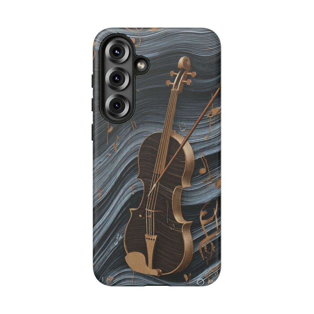 Violin Melody Tough Phone Case — Musical Instrument Art Protective Cover