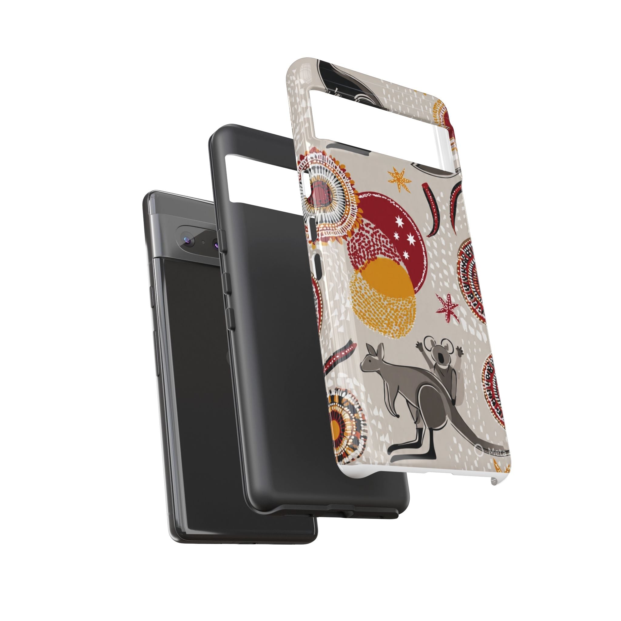 Kangaroo & Koala Aboriginal Dot Art Phone Case – Protective Tough Case