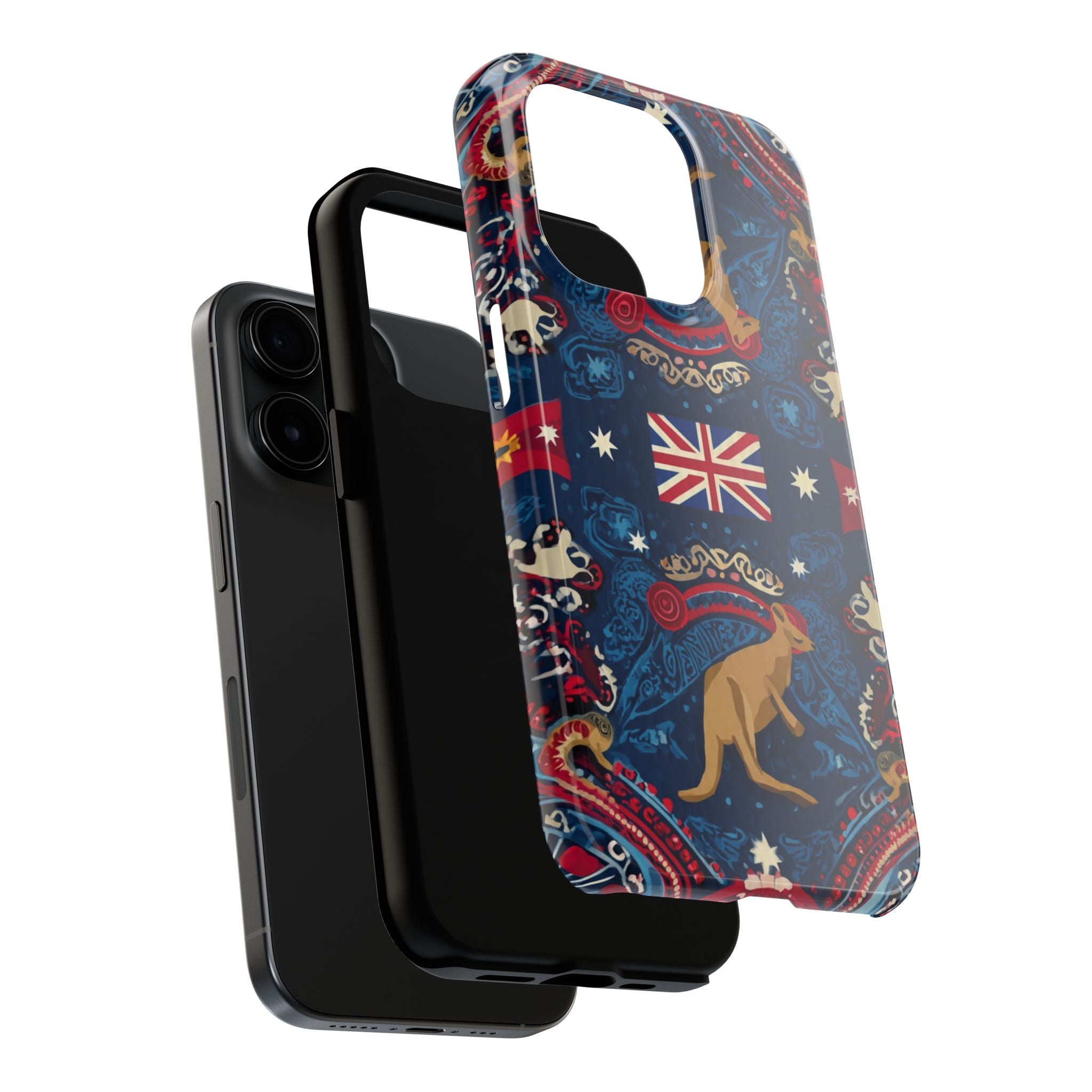 Australian Kangaroo Flag Tough Phone Case - Protective Patriotic iPhone Cover