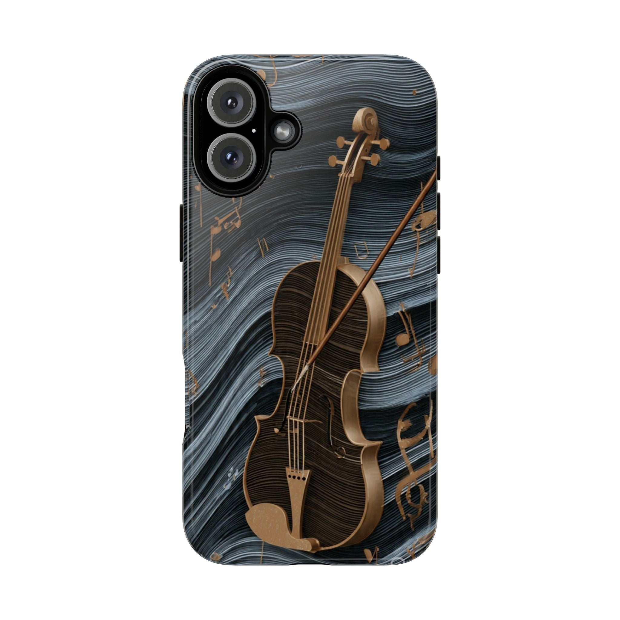 Violin Melody Tough Phone Case — Musical Instrument Art Protective Cover