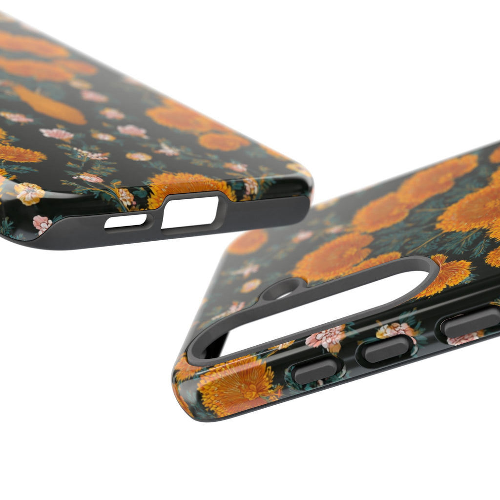 Marigold Mirror Phone Case — Floral Protective Phone Cover
