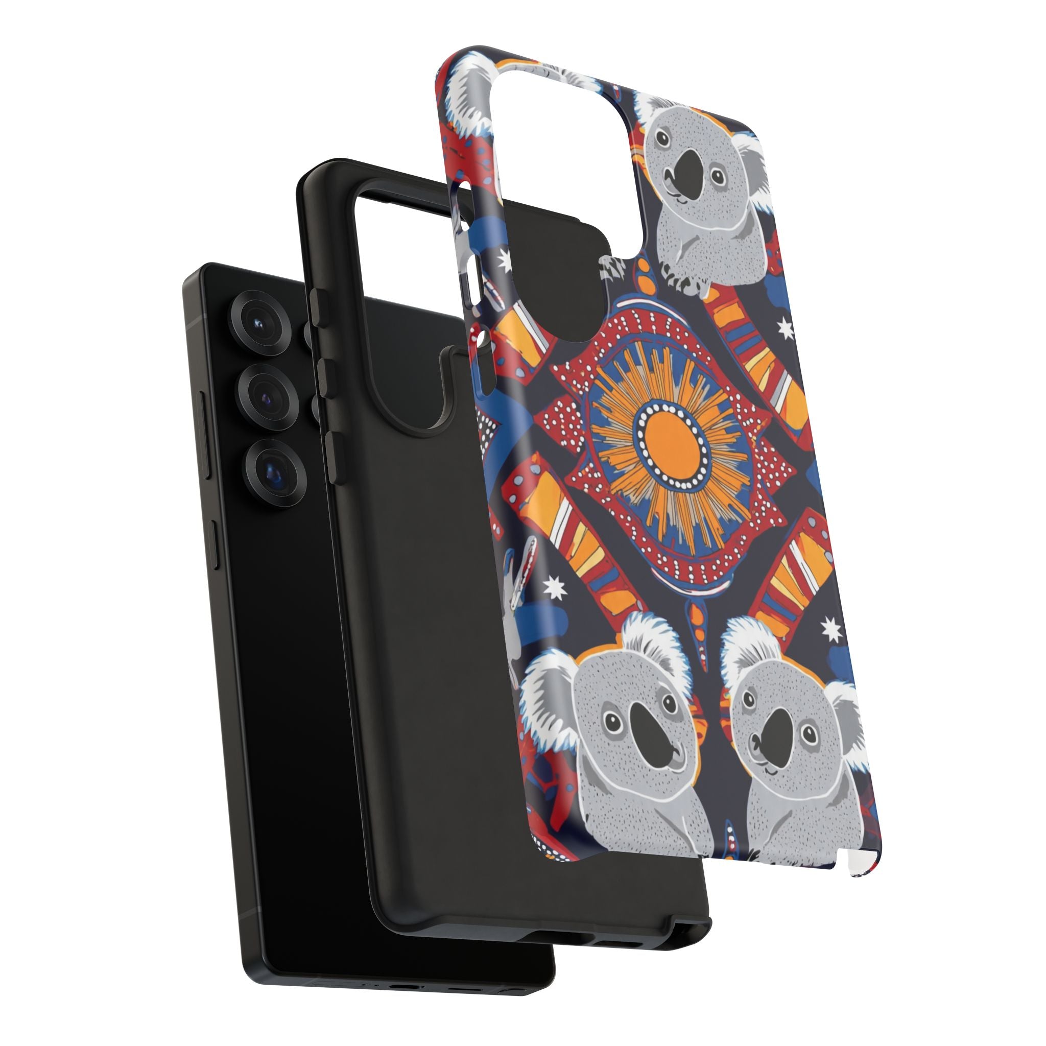 Koala Pattern Phone Case — Cute Indigenous-Inspired Design