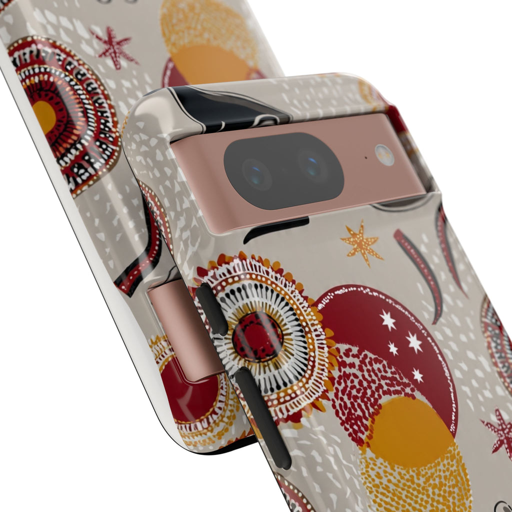 Kangaroo & Koala Aboriginal Dot Art Phone Case – Protective Tough Case