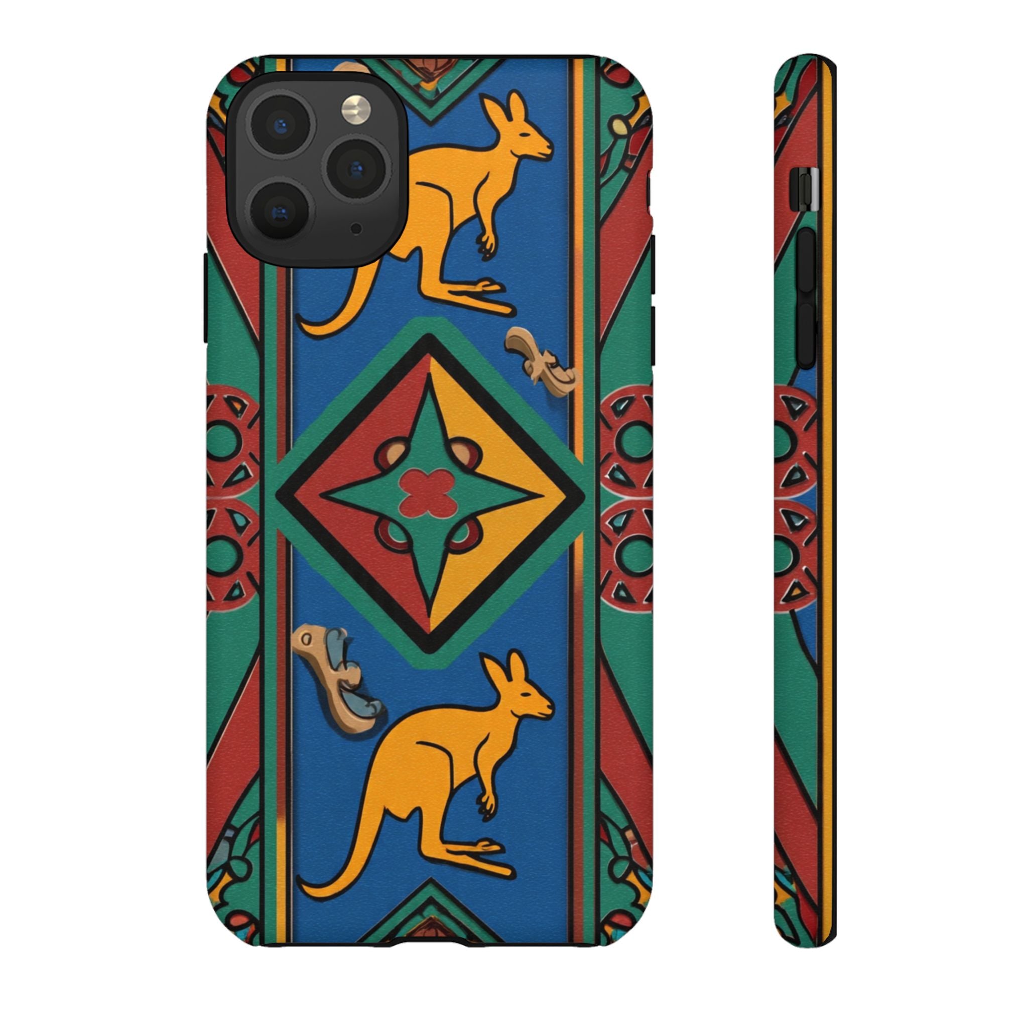 Kangaroo Tribal Pattern Tough Phone Case