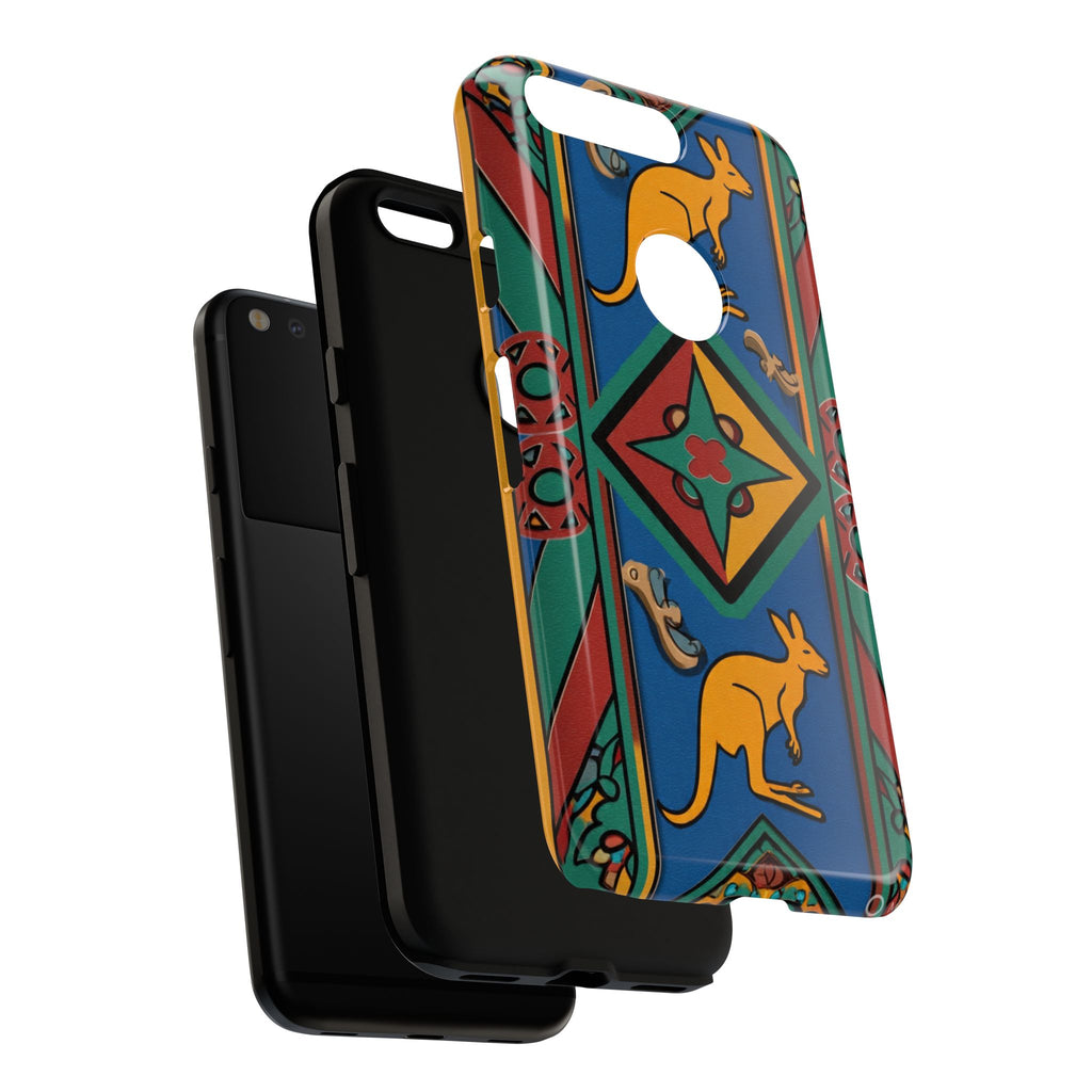 Kangaroo Tribal Pattern Tough Phone Case