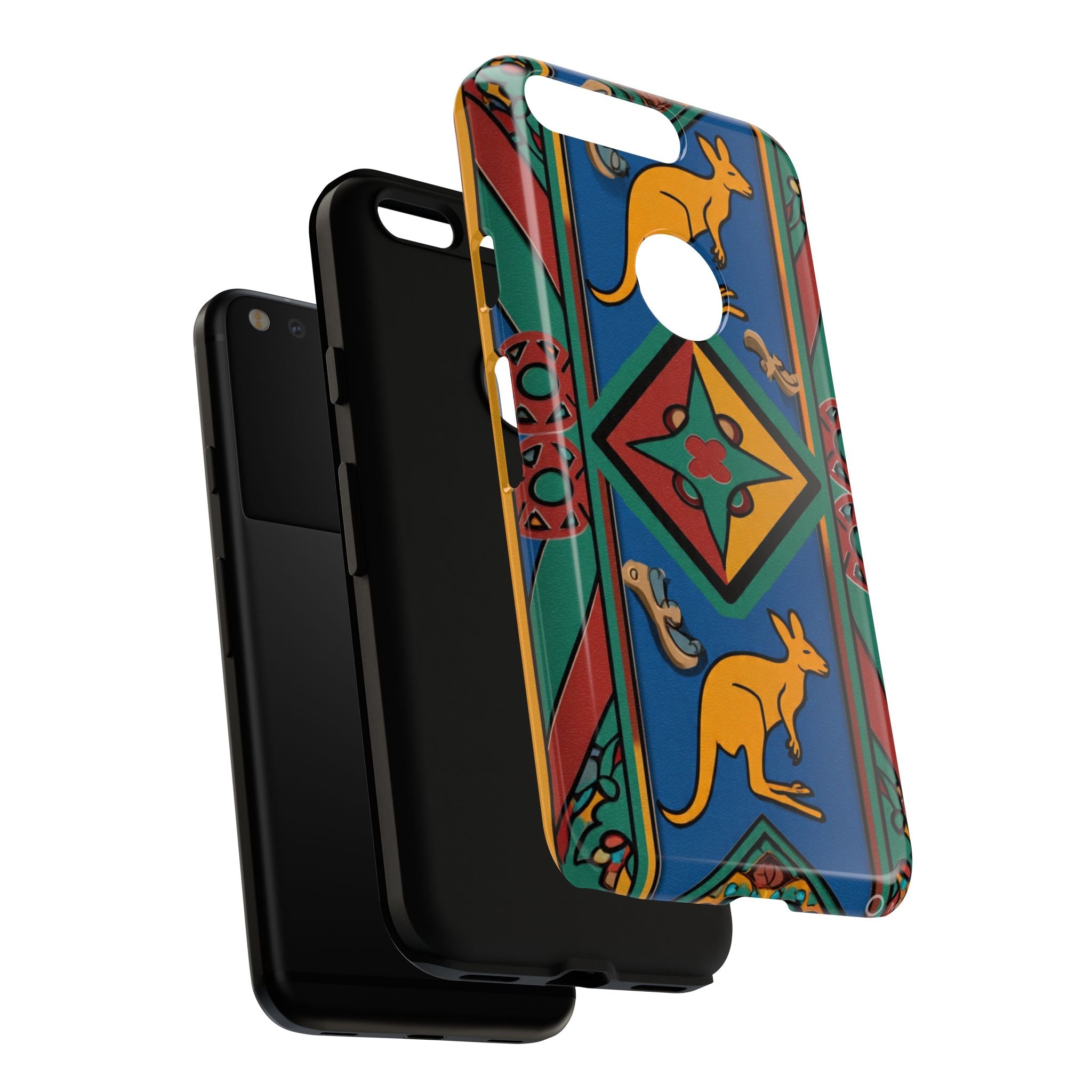 Kangaroo Tribal Pattern Tough Phone Case