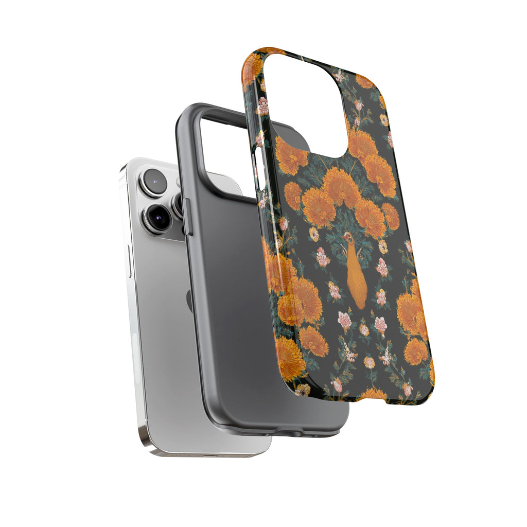 Marigold Mirror Phone Case — Floral Protective Phone Cover