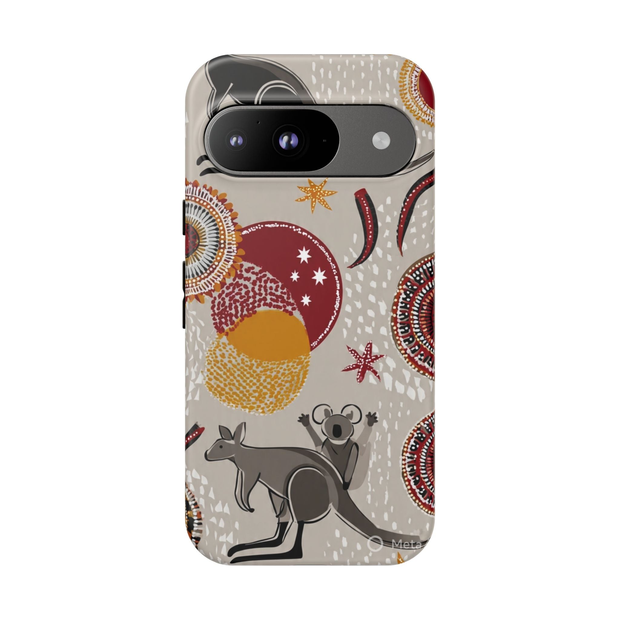 Kangaroo & Koala Aboriginal Dot Art Phone Case – Protective Tough Case