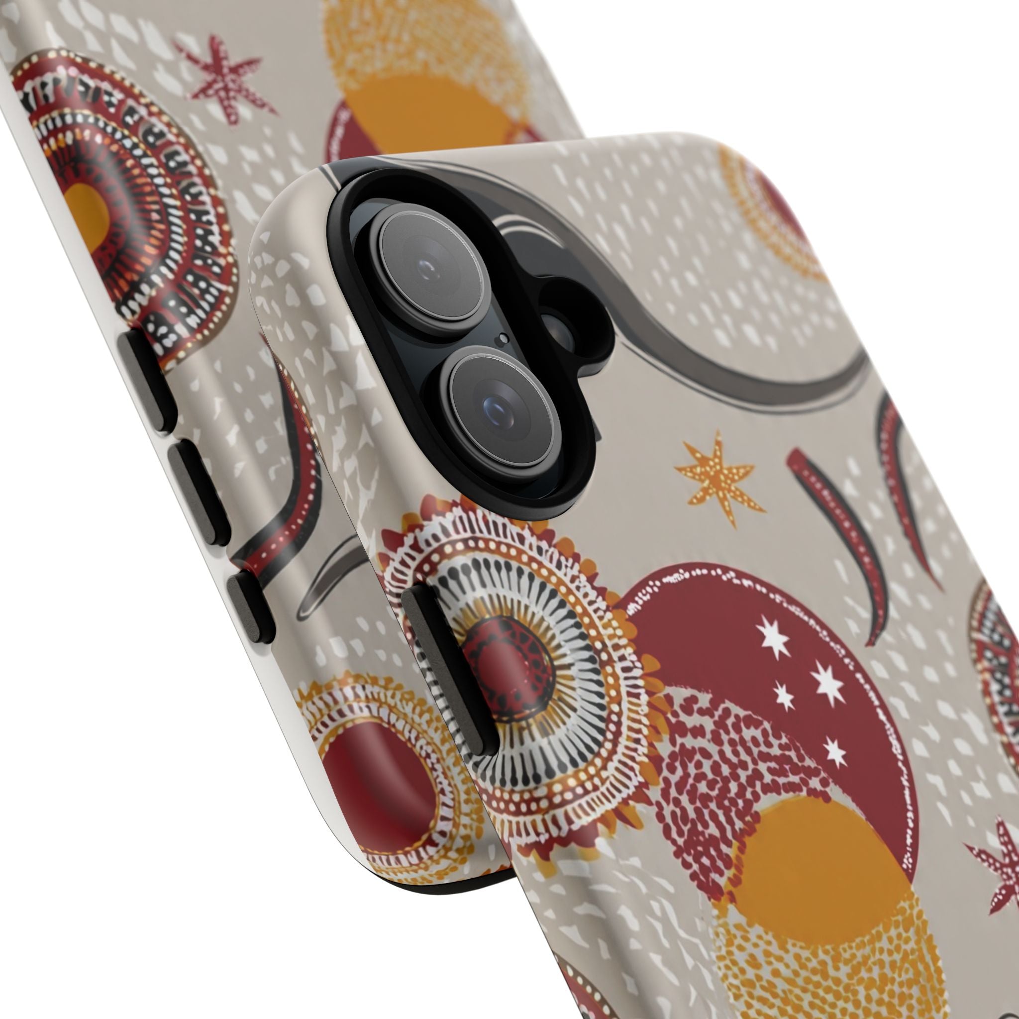 Kangaroo & Koala Aboriginal Dot Art Phone Case – Protective Tough Case