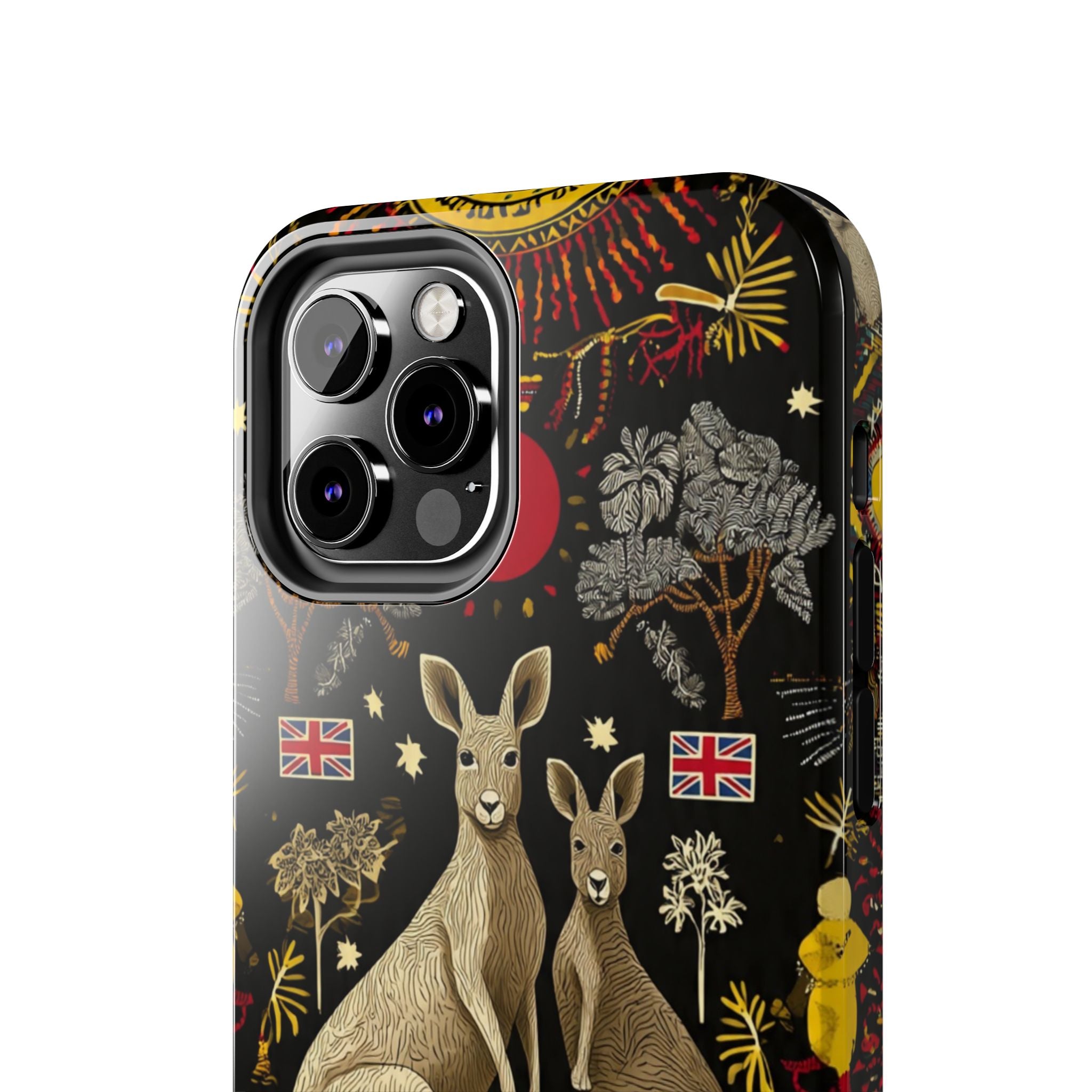 Australian Kangaroo Crest Tough Phone Case — Vintage Coat-of-Arms Design