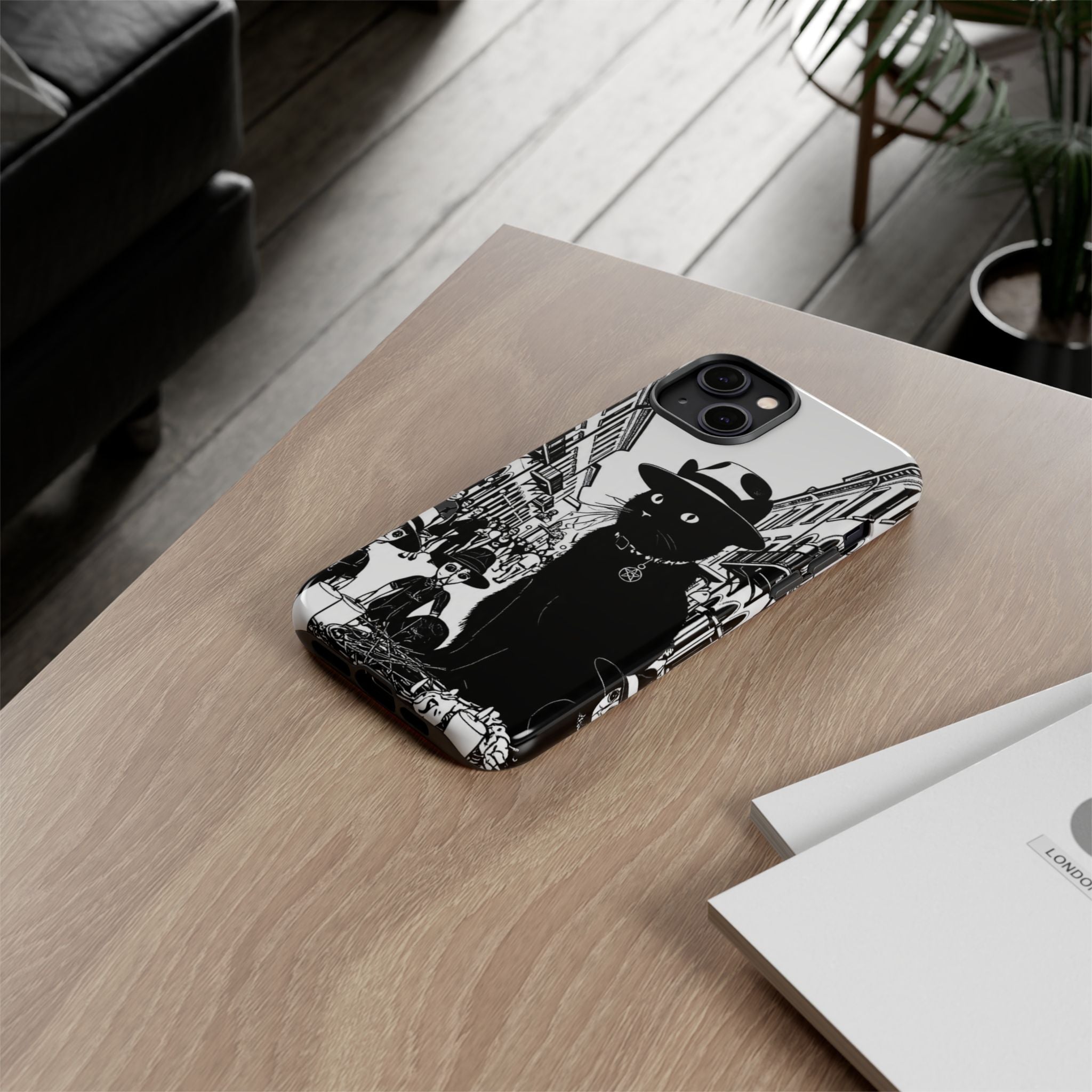 Phone Case — Noir Cat Street Art Design