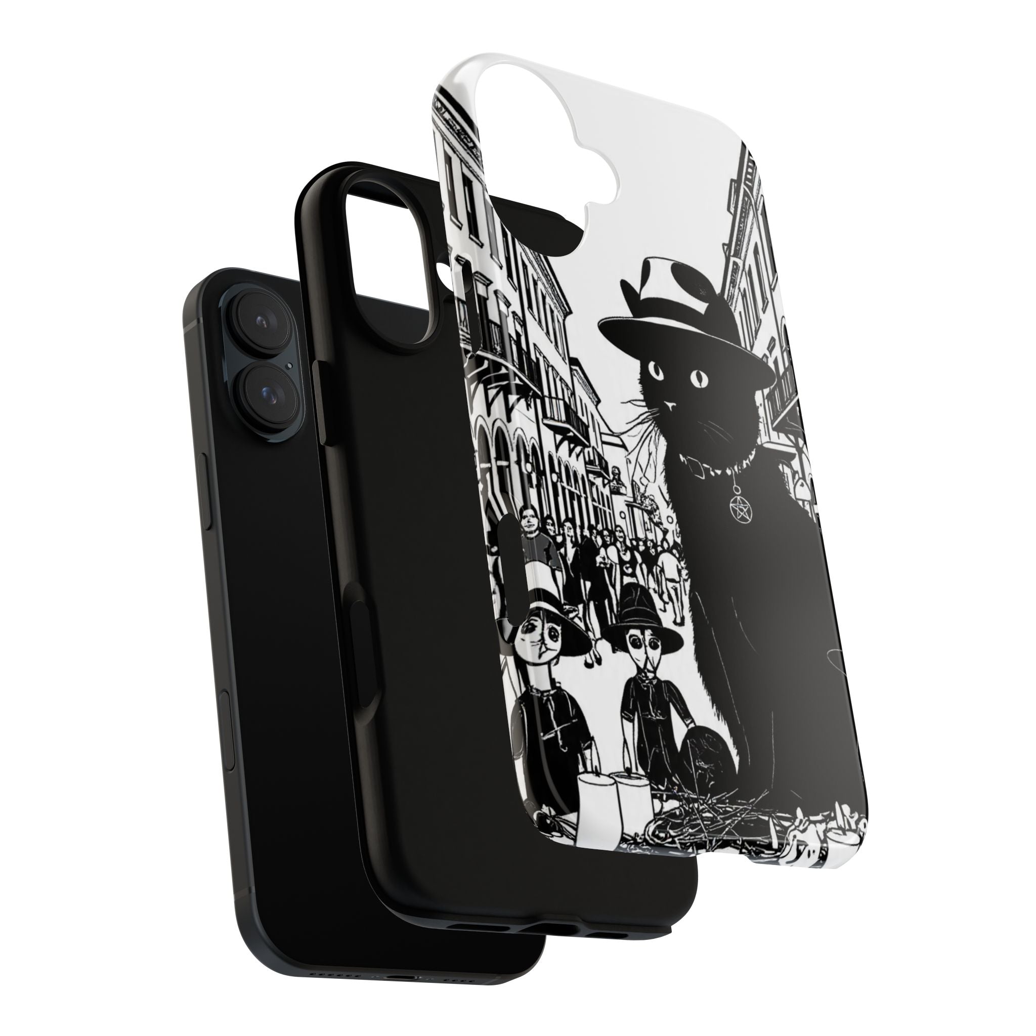 Phone Case — Noir Cat Street Art Design