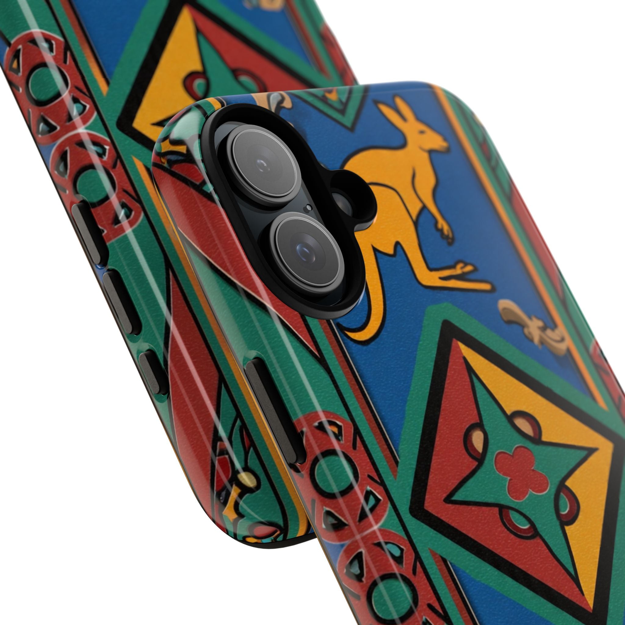 Kangaroo Tribal Pattern Tough Phone Case