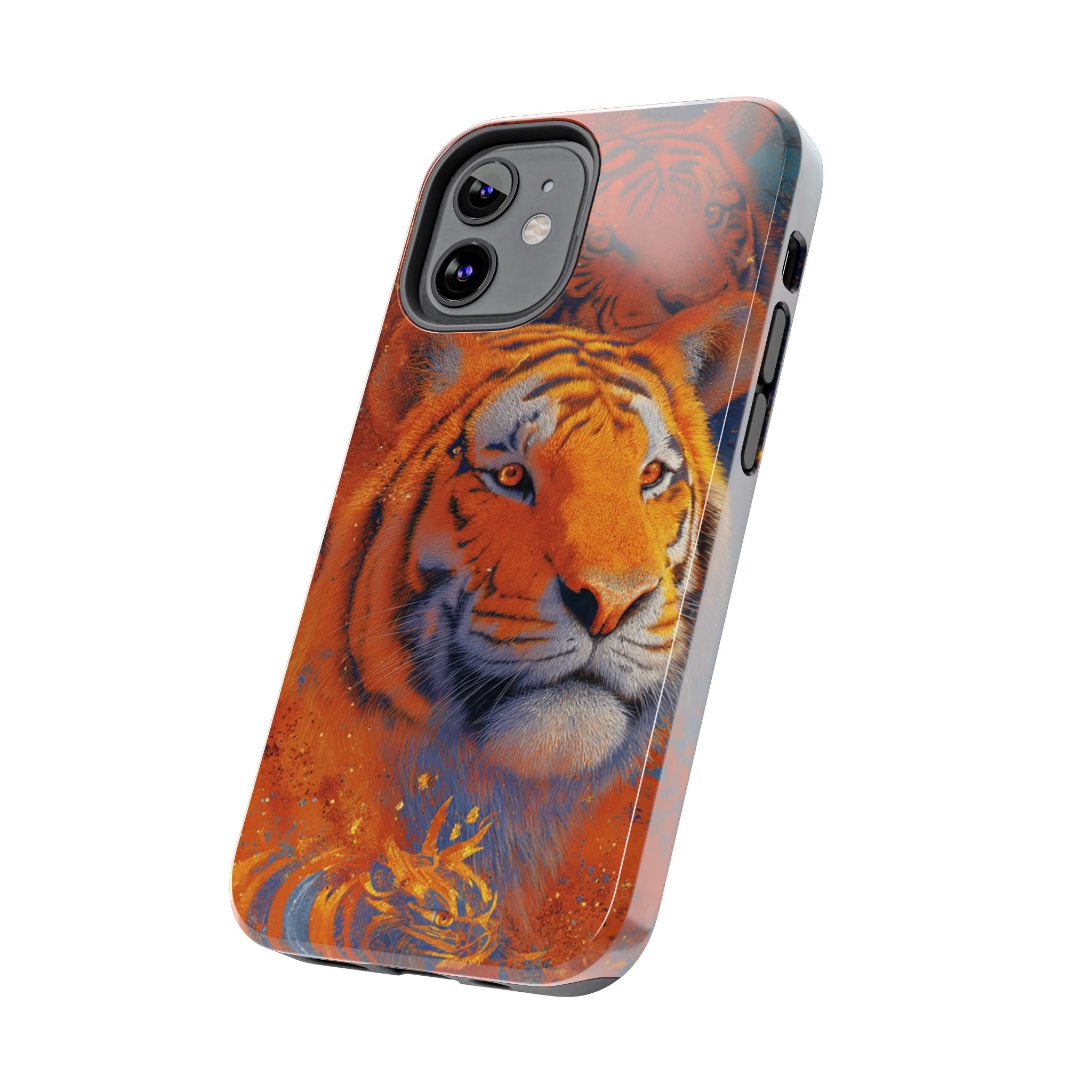 Tiger Portrait Tough Phone Case — Bold Orange Wildlife iPhone Protector