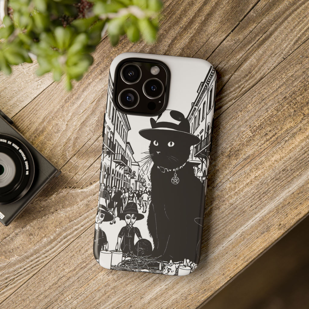 Phone Case — Noir Cat Street Art Design