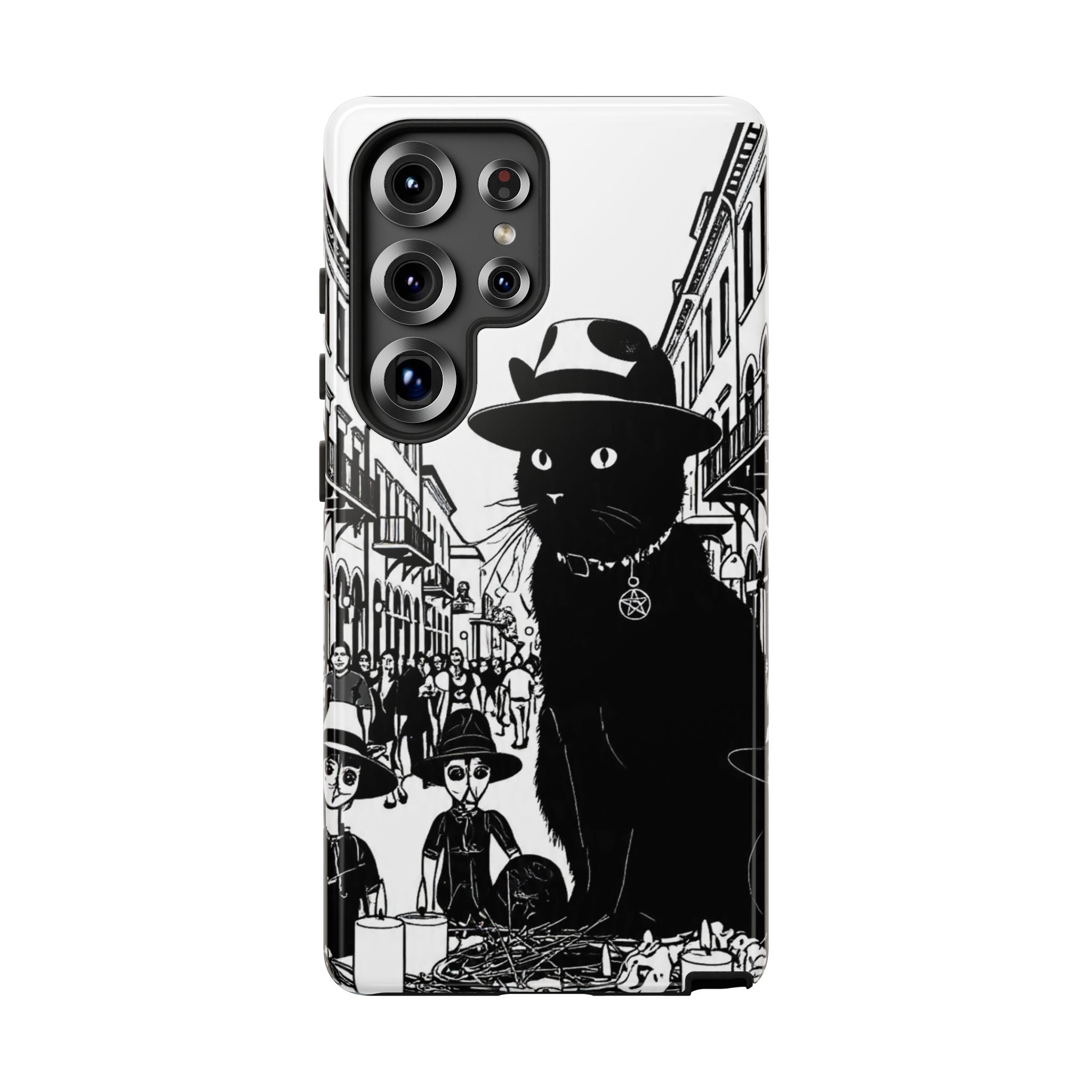 Phone Case — Noir Cat Street Art Design