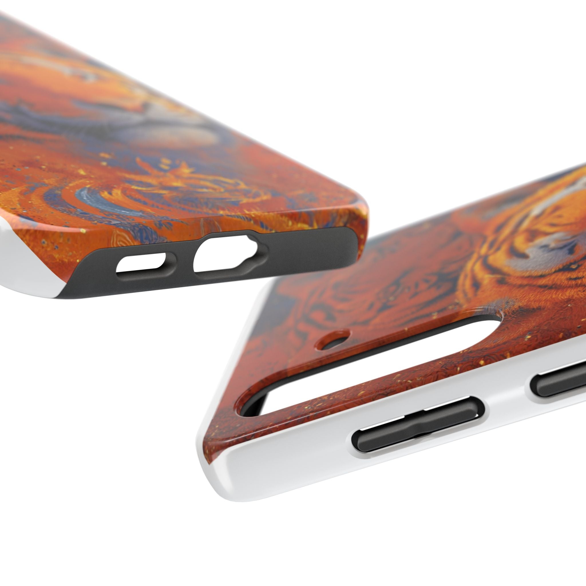 Tiger Portrait Tough Phone Case — Bold Orange Wildlife iPhone Protector