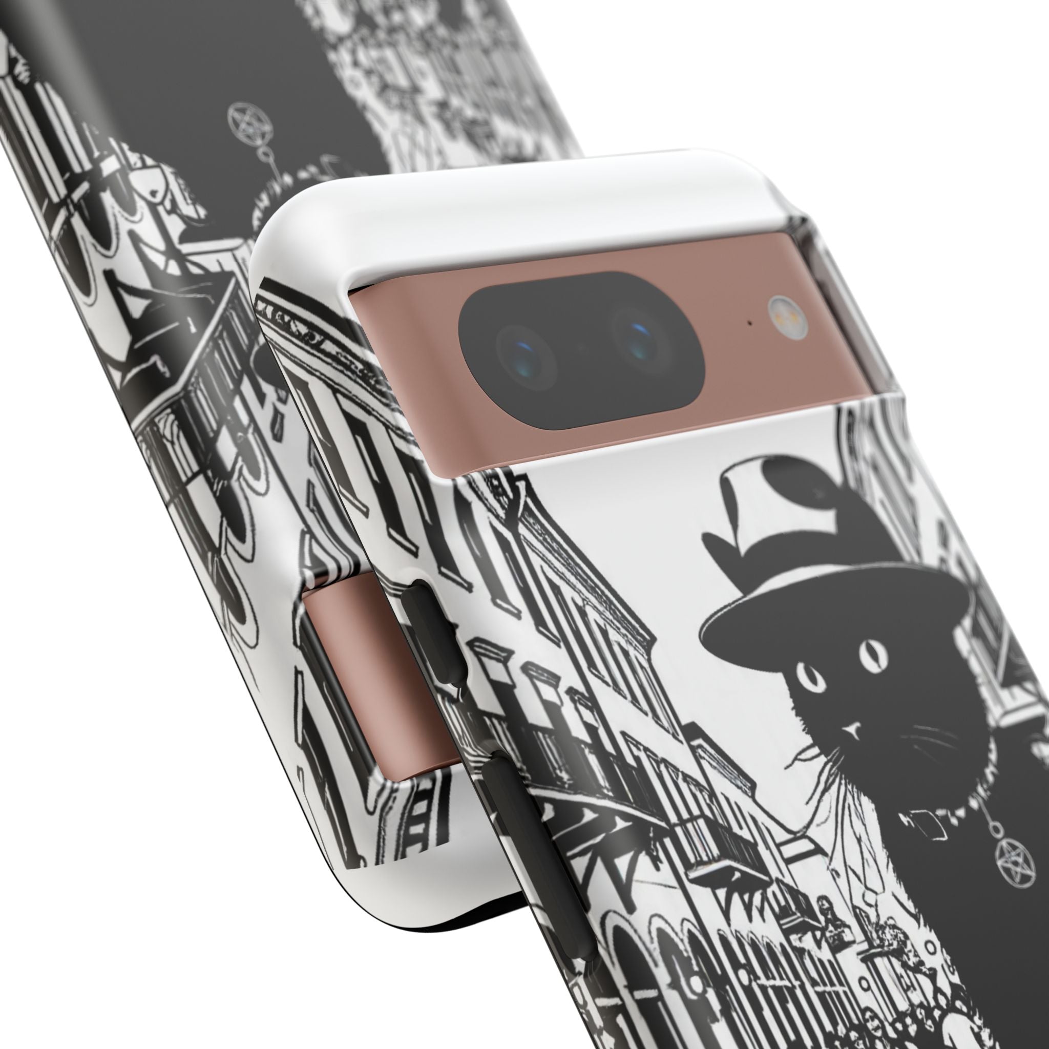 Phone Case — Noir Cat Street Art Design
