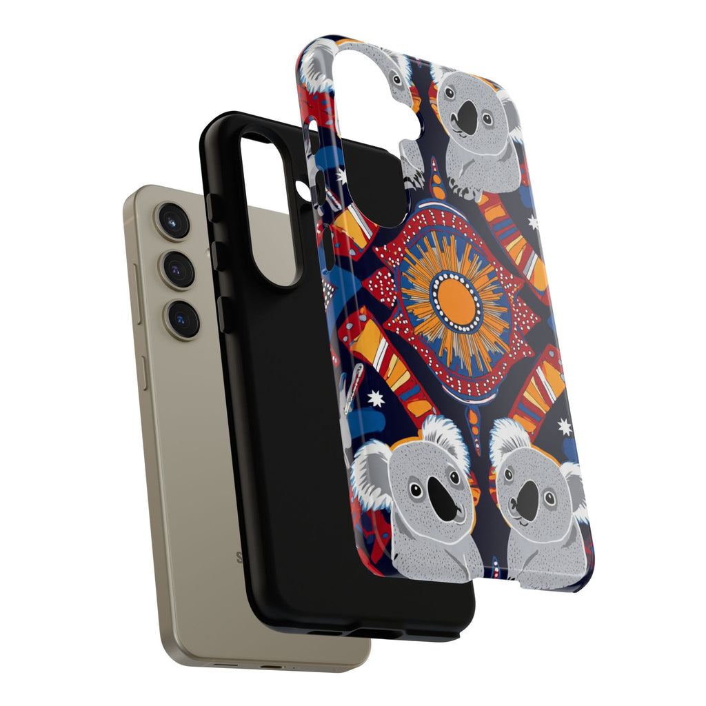 Koala Pattern Phone Case — Cute Indigenous-Inspired Design