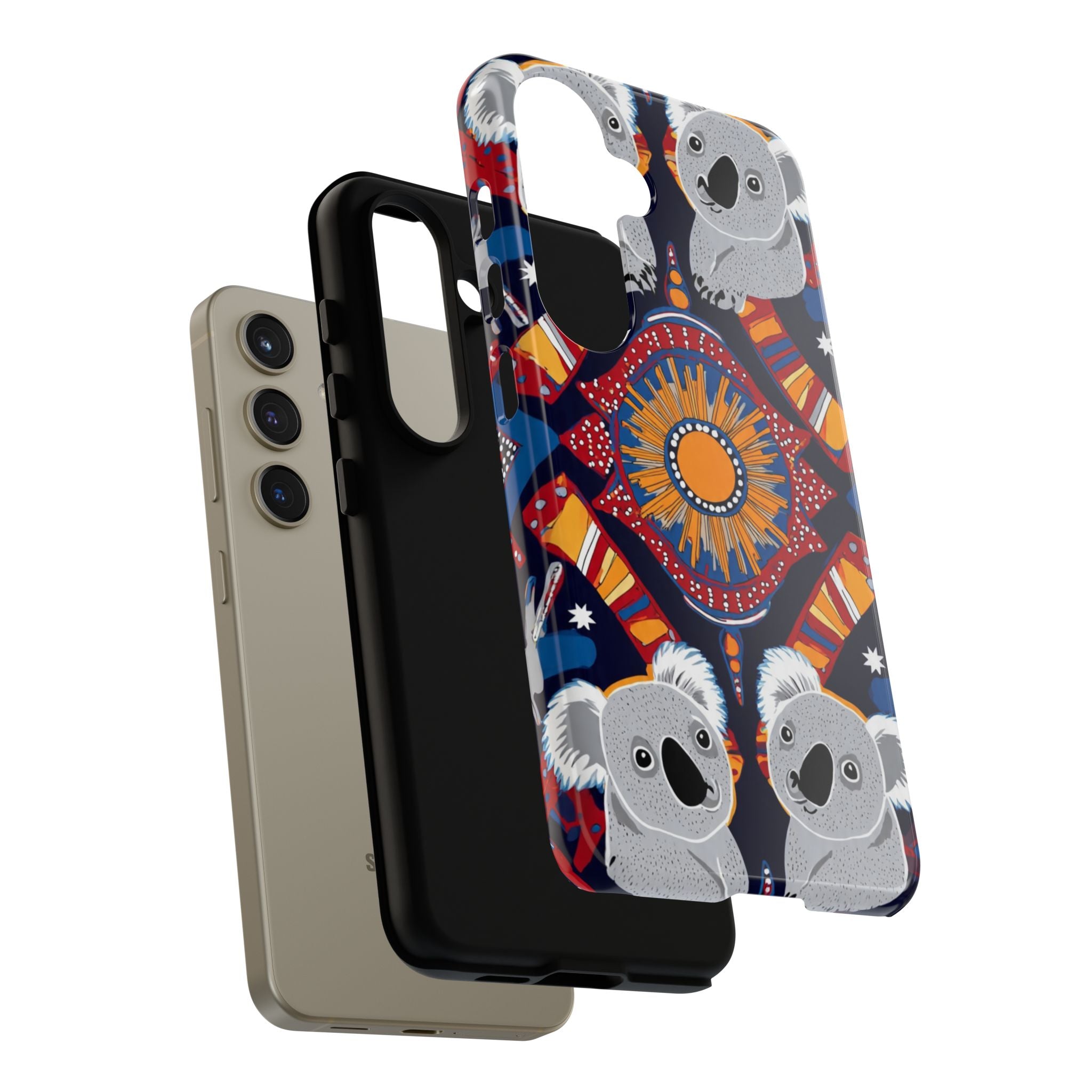 Koala Pattern Phone Case — Cute Indigenous-Inspired Design