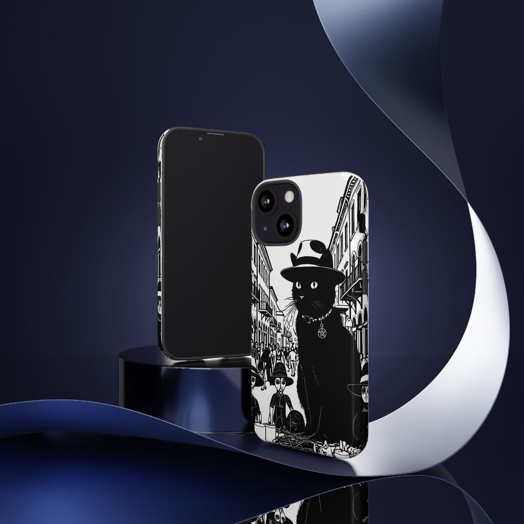 Phone Case — Noir Cat Street Art Design