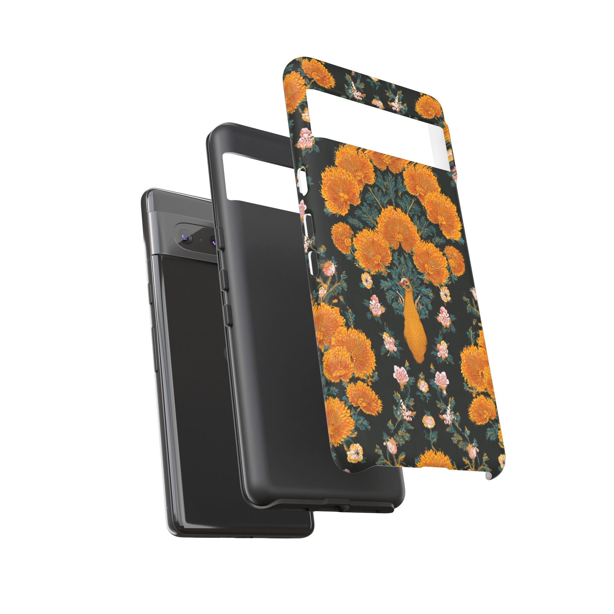 Marigold Mirror Phone Case — Floral Protective Phone Cover