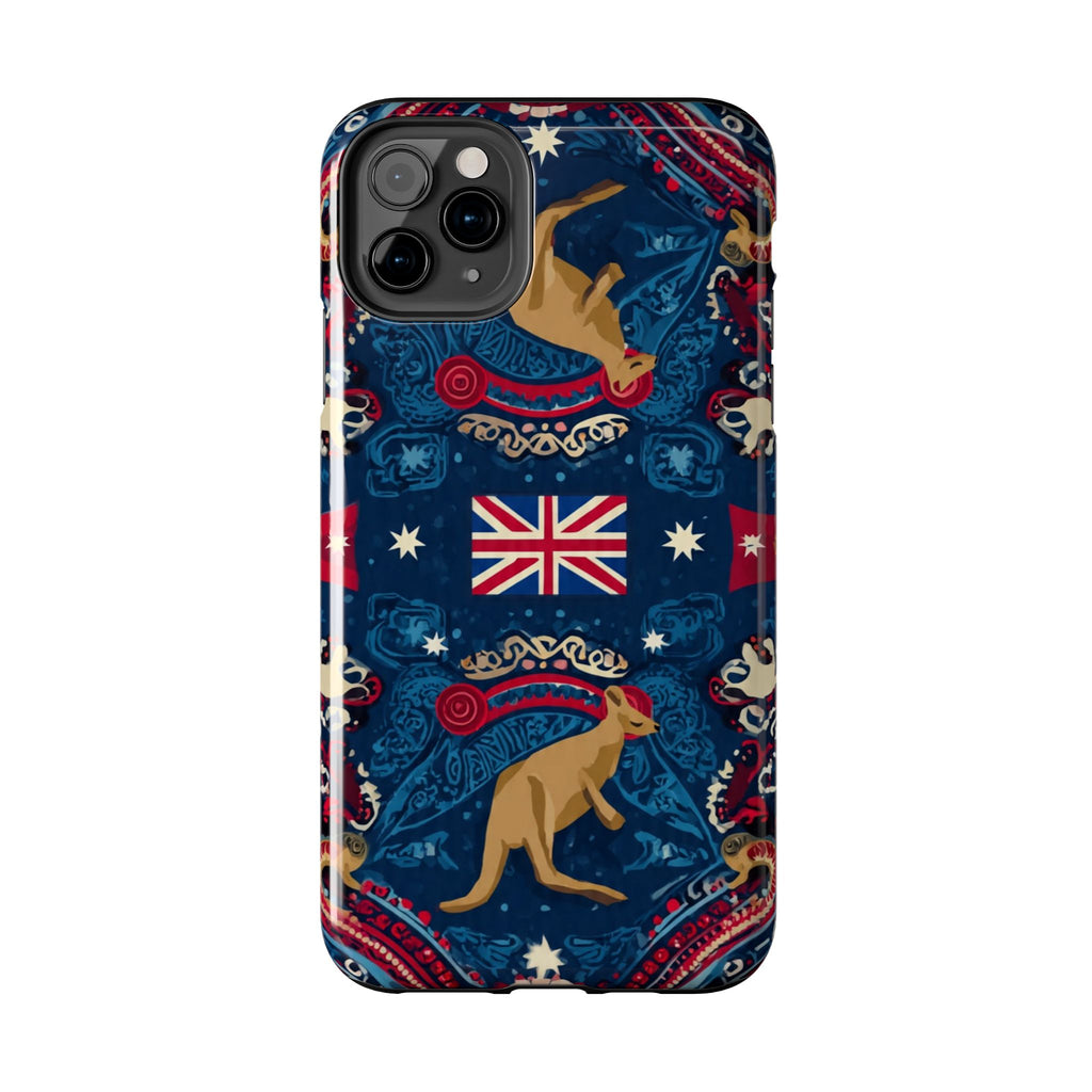 Australian Kangaroo Flag Tough Phone Case - Protective Patriotic iPhone Cover