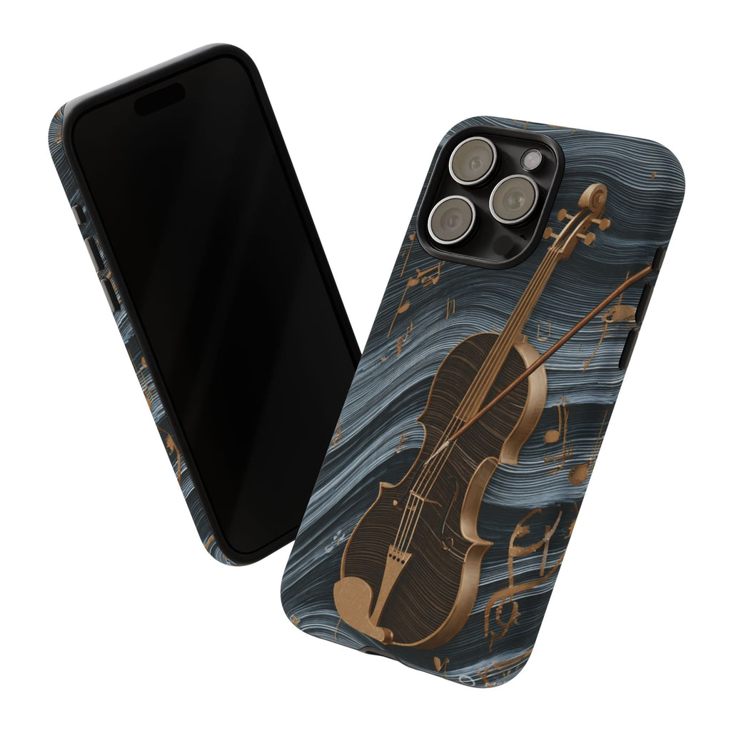 Violin Melody Tough Phone Case — Musical Instrument Art Protective Cover
